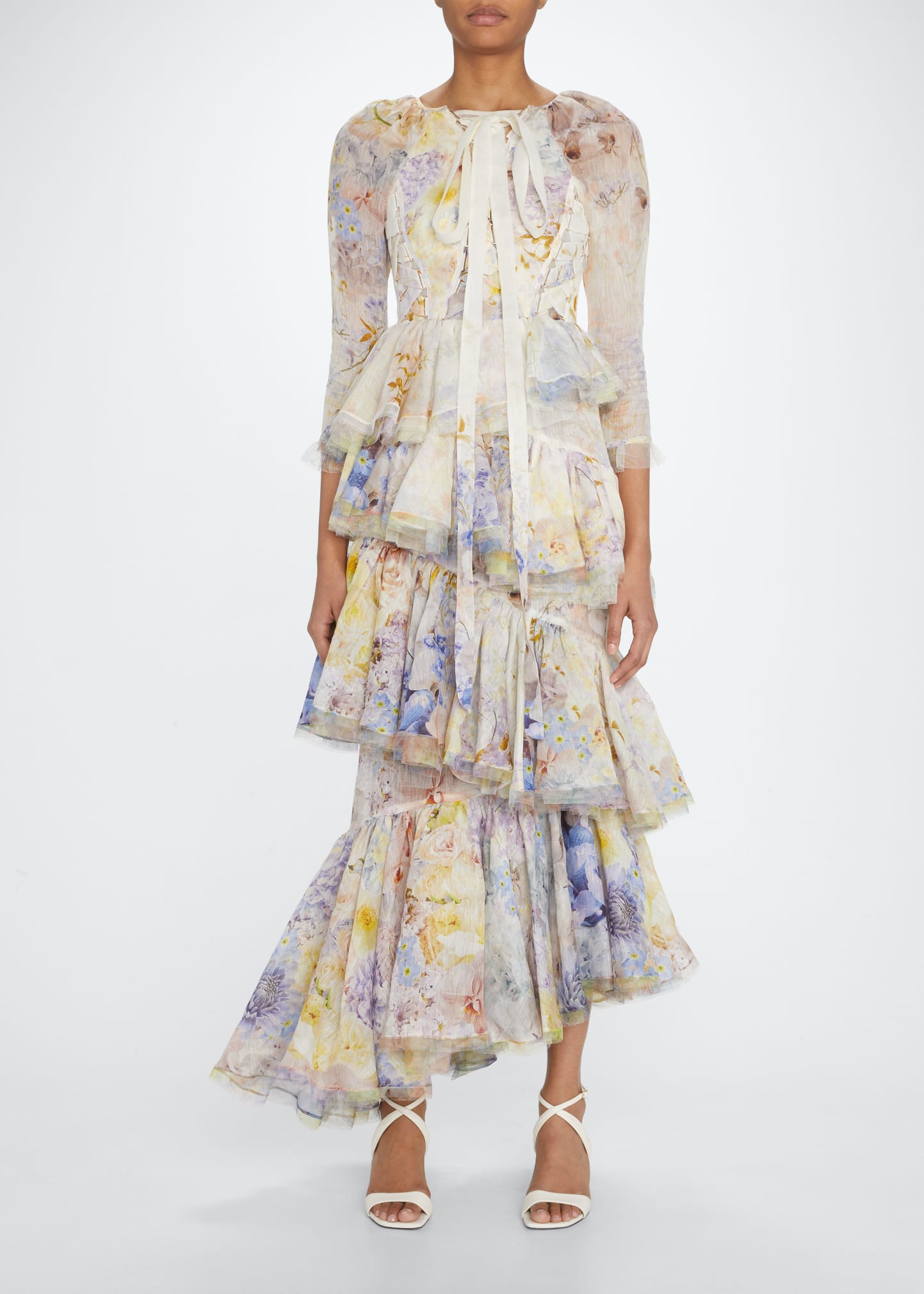 Zimmermann Rhythmic Asymmetric Dress - Bergdorf Goodman