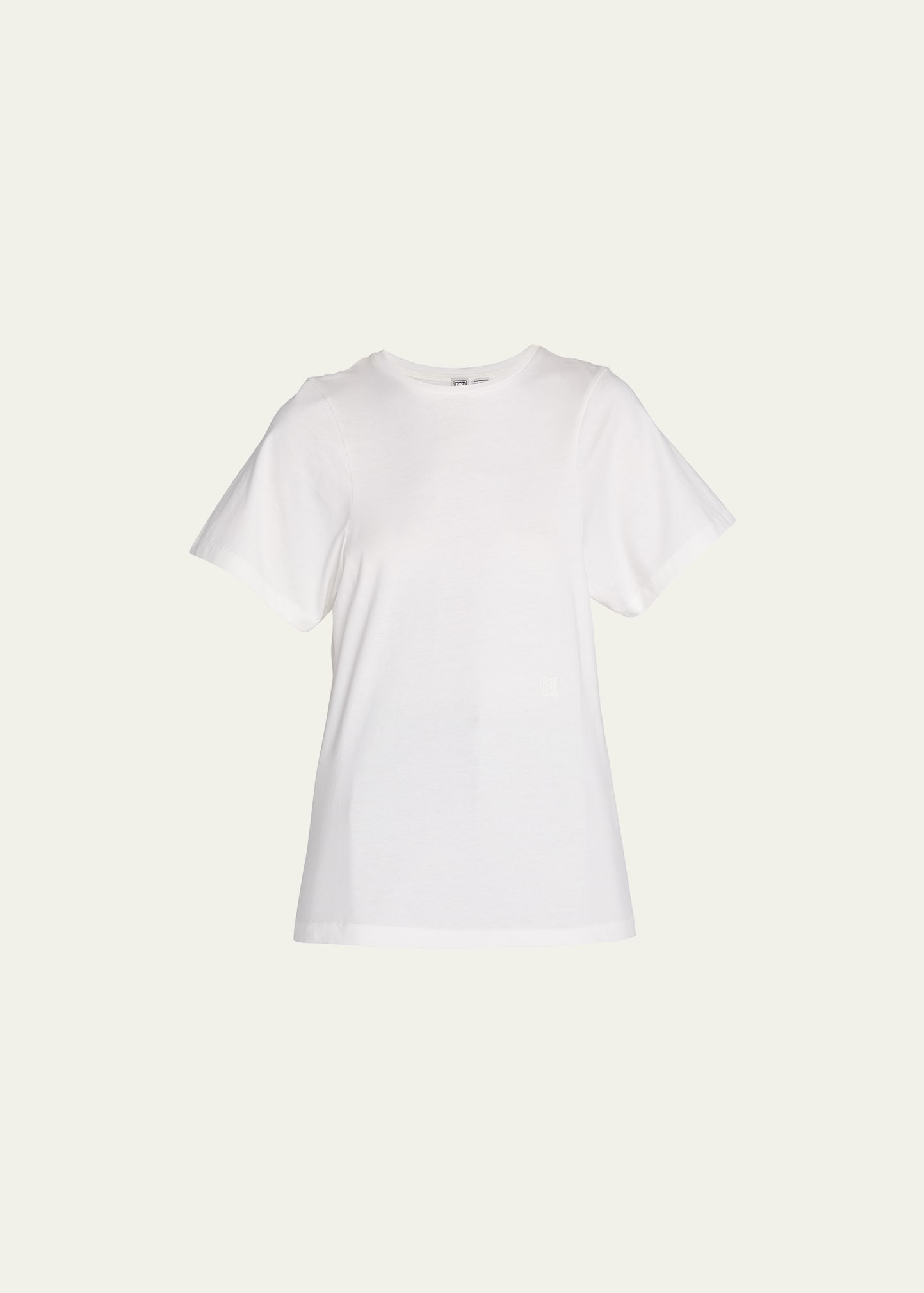 TOTEME CURVED SEAM TEE, White - Beamhill