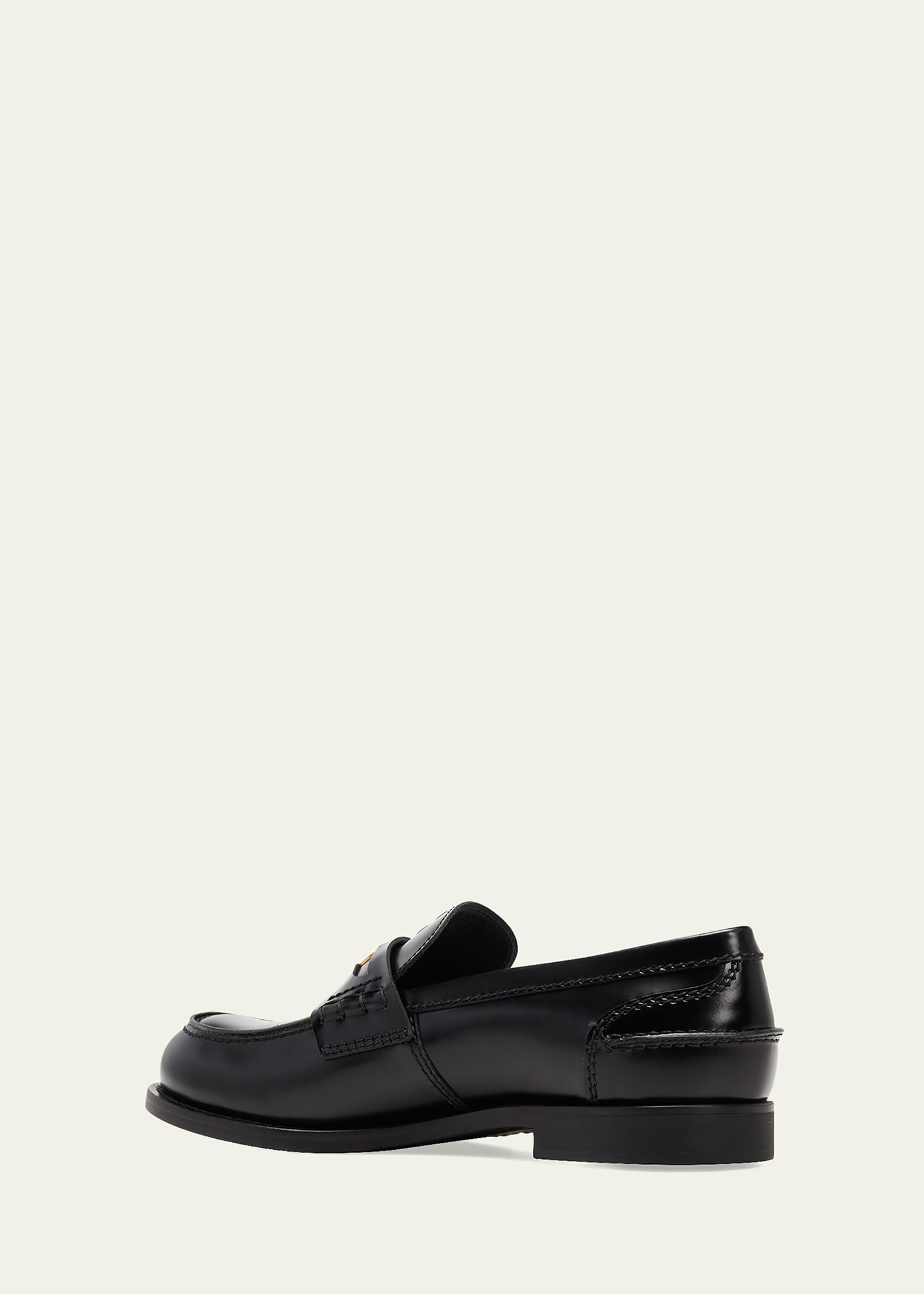 Miu Miu Leather Coin Penny Loafers - Bergdorf Goodman