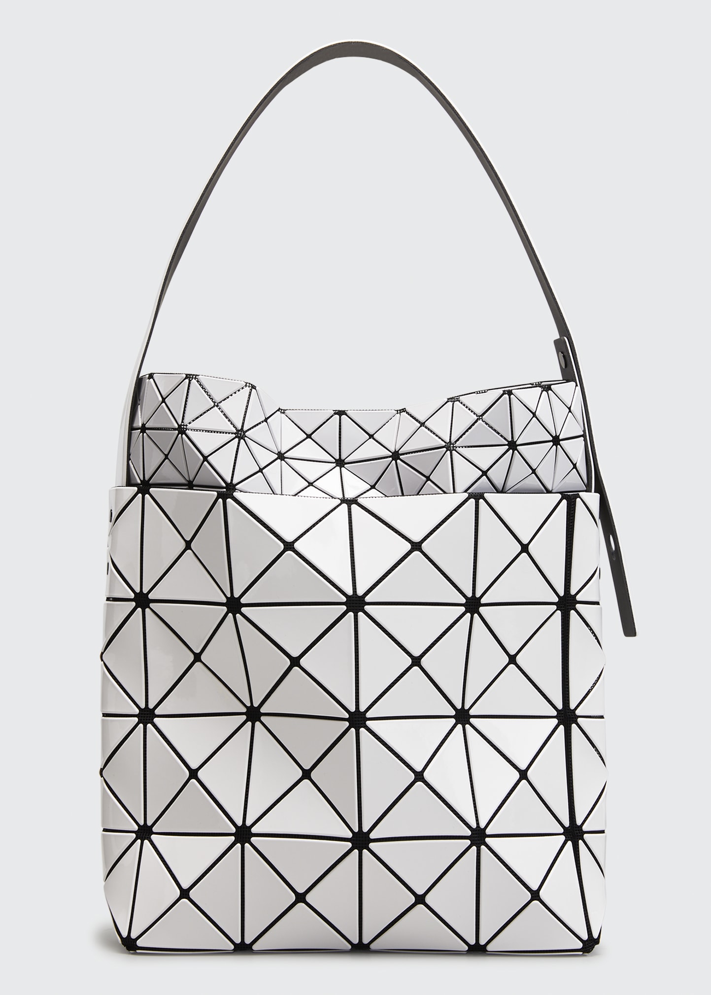 Bao Bao Issey Miyake Lucent Nest Crossbody Bag in LT.GRAY x C.gray