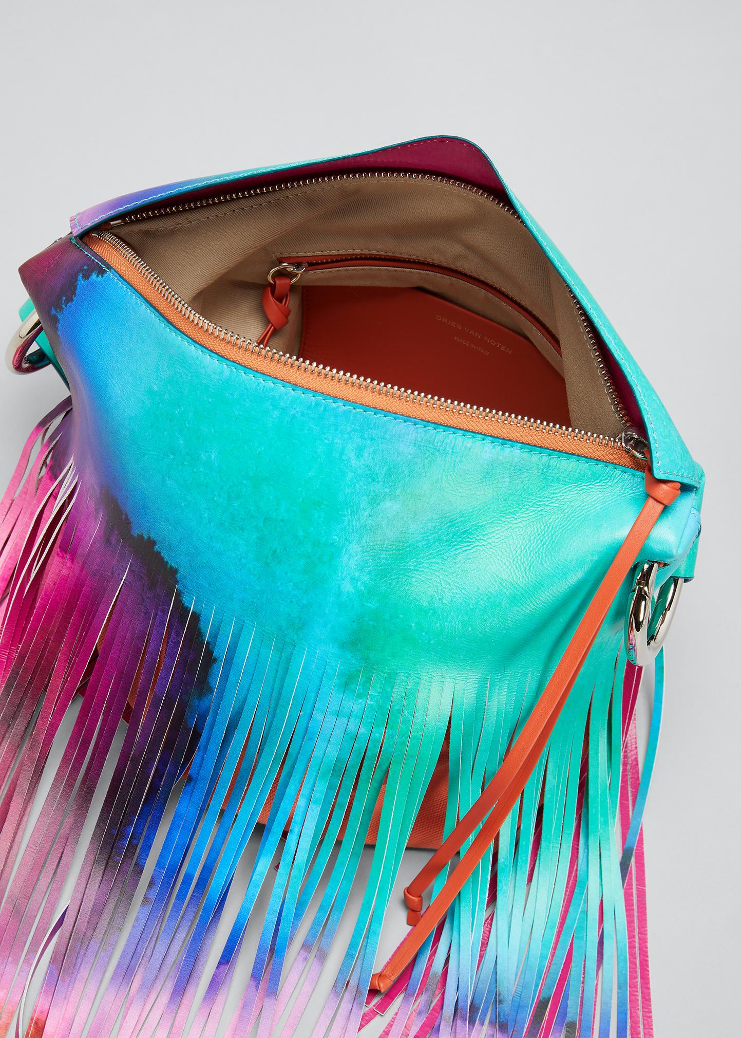 Dries Van Noten Multicolor Small Fringe Shoulder Bag - Bergdorf