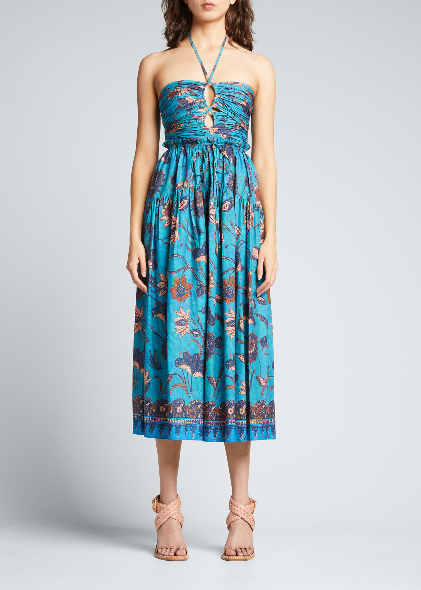 Ulla Johnson Ella Cutout Halter Dress - Bergdorf Goodman