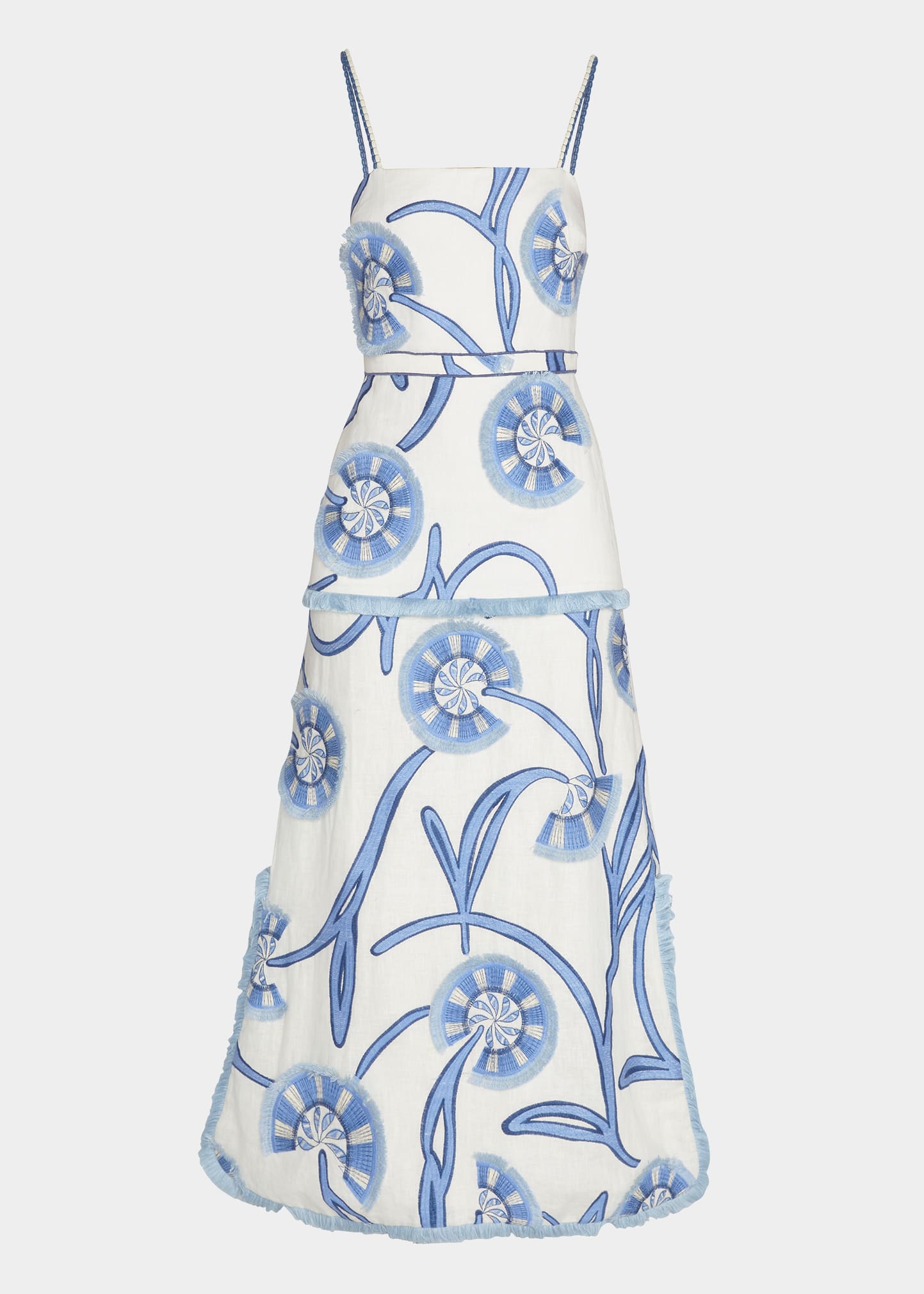 alexis blue and white embroidered dress Alexis Dress / Blue Wave Blue Wave / XS