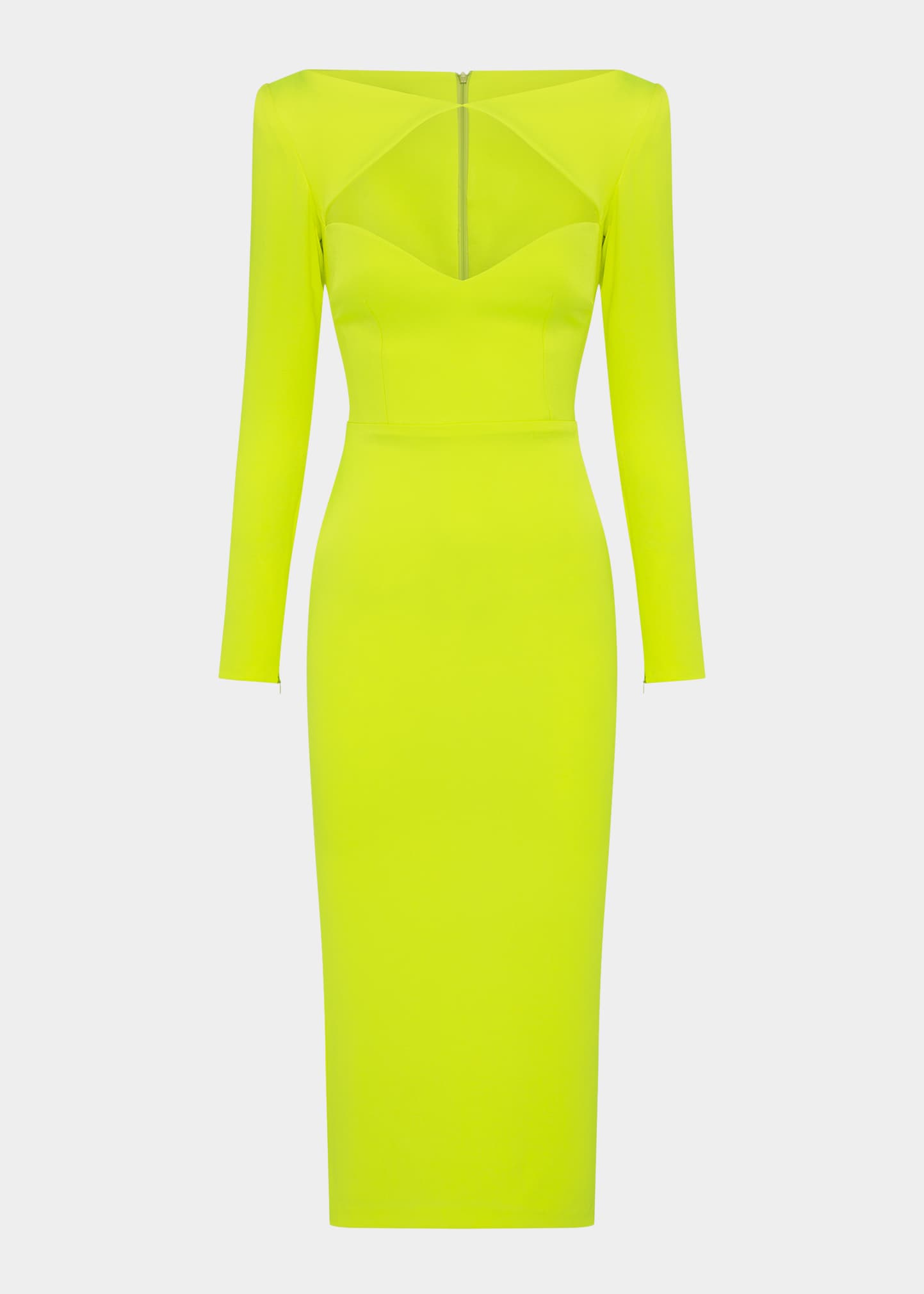 knee length dresses for ladies Lime Green Mesh Bodycon Mini Dress