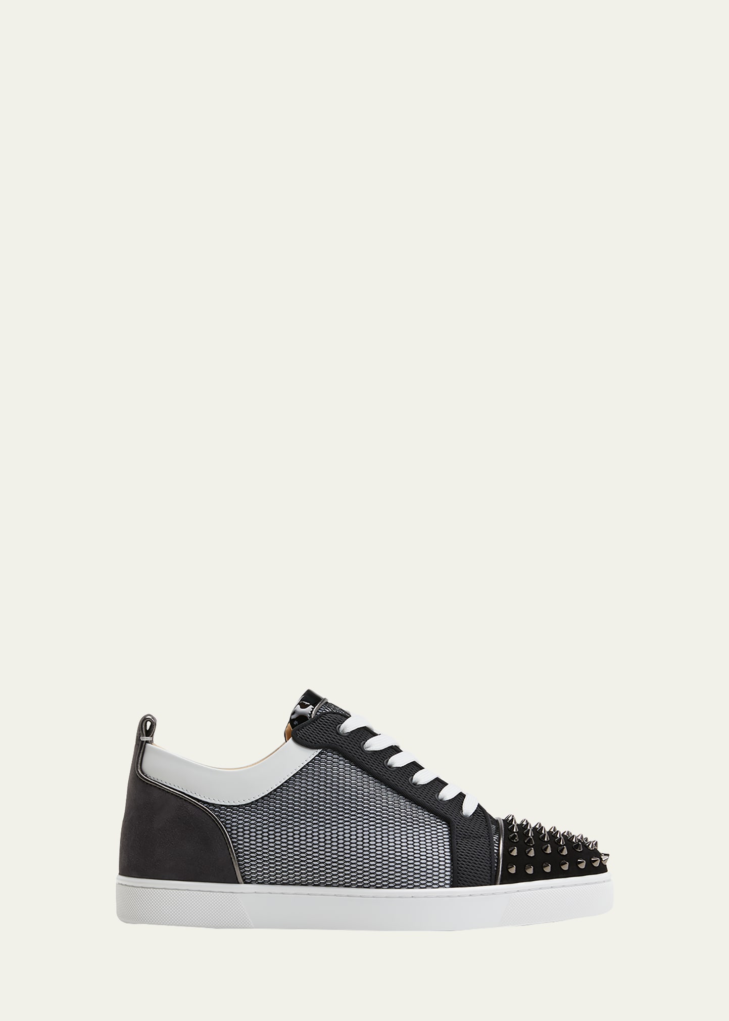 Christian Louboutin Men's Louis Junior Spikes Orlato Flat Low-Top