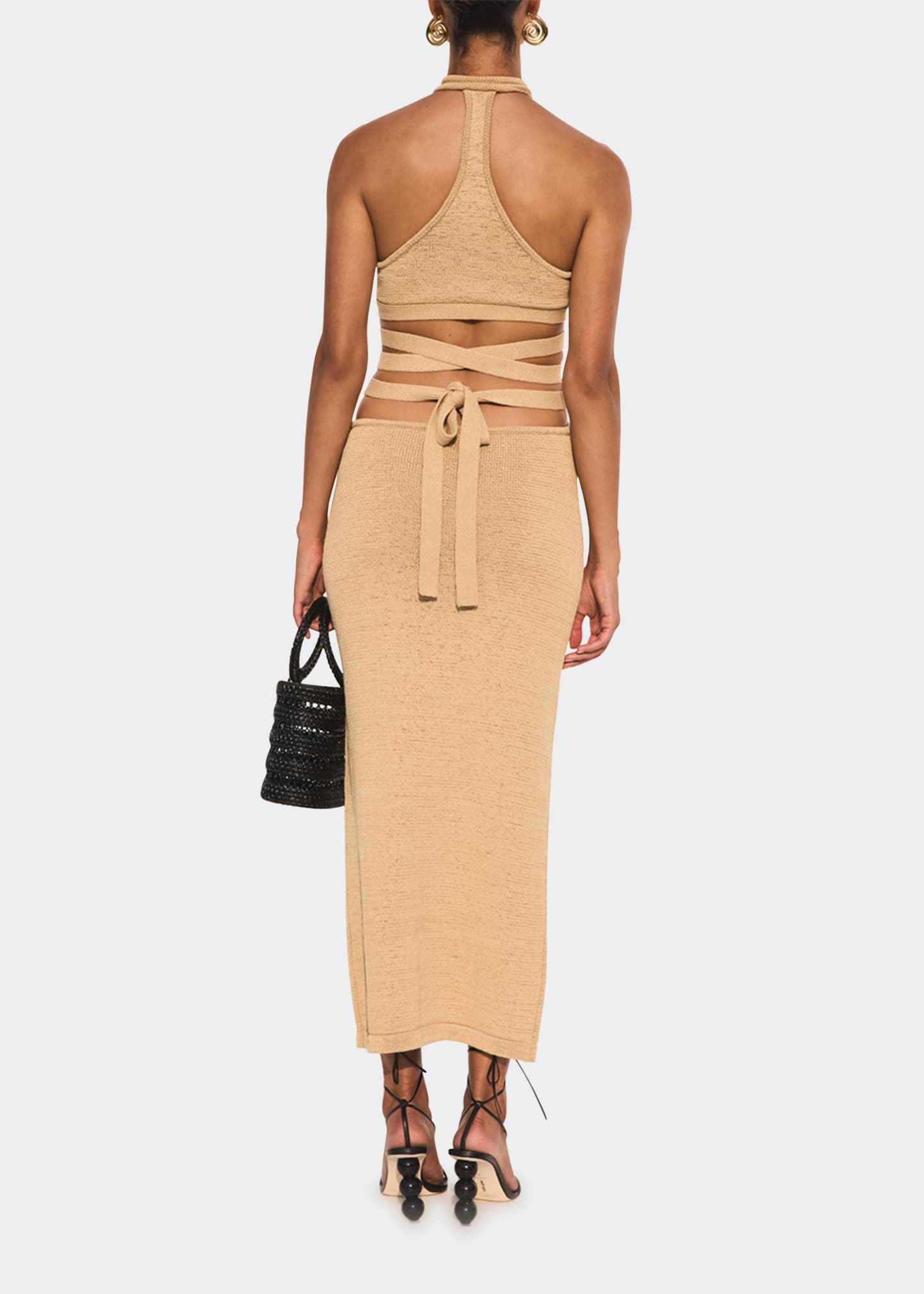 aziza knit dress Cult Gaia Aziza Knit Dress in Sand