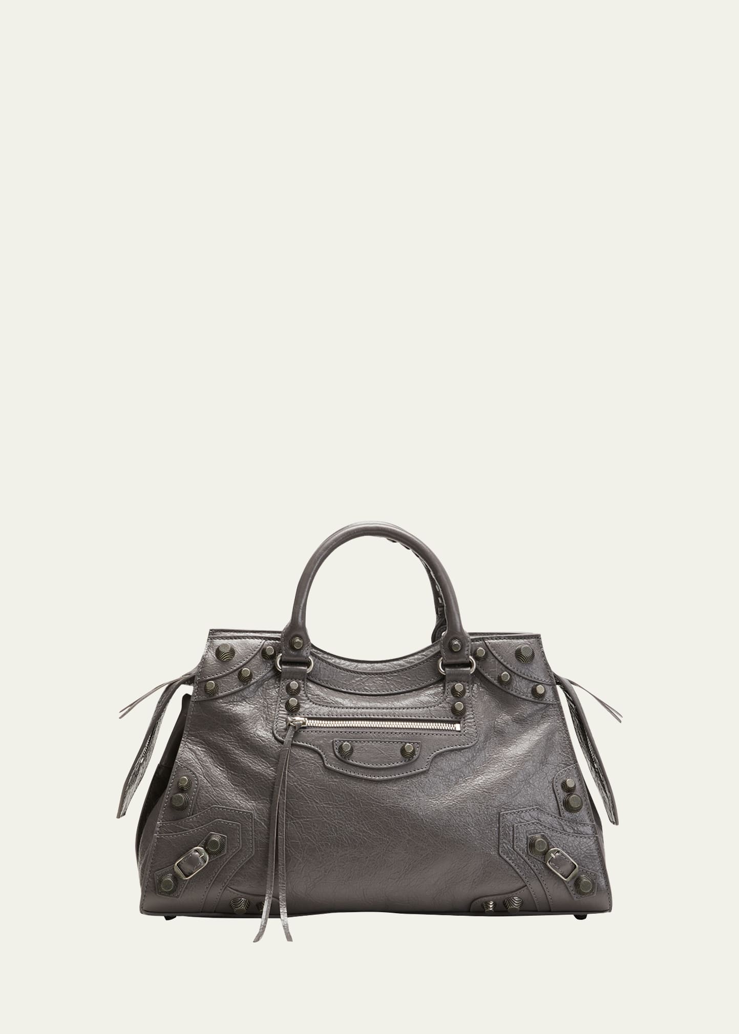 Balenciaga Neo Cagole City Lambskin Leather Tote Bag