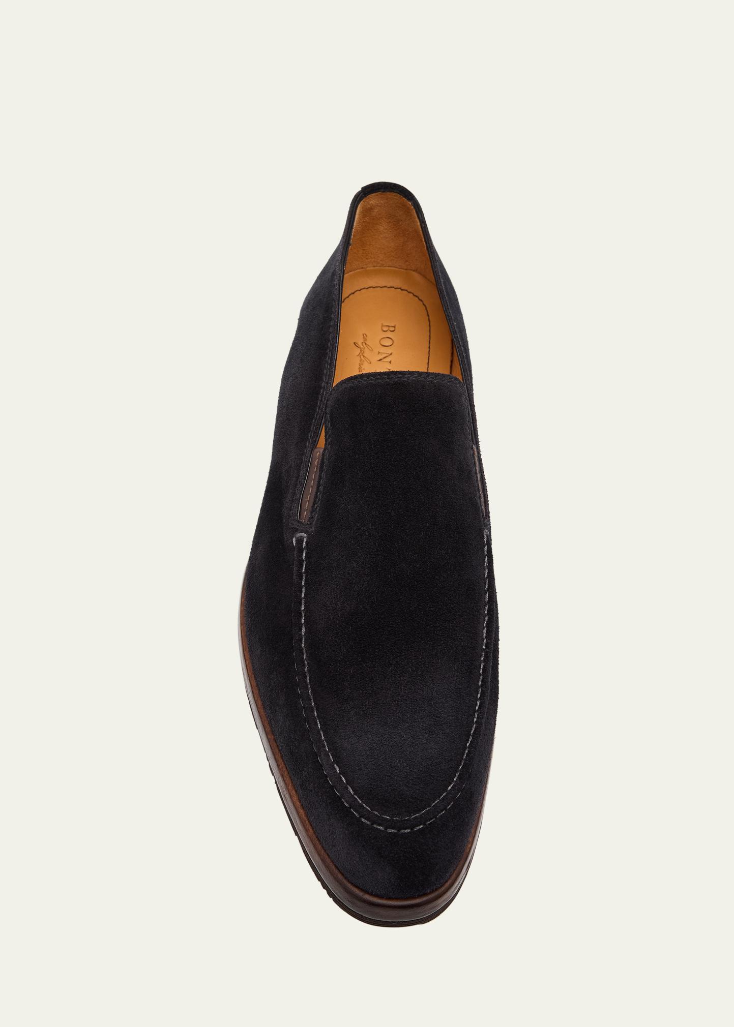 Bontoni Passeggio Military Suede Venetian Loafer Slip On Shoes Men’s 10 NWOT Bontoni Men main image 3