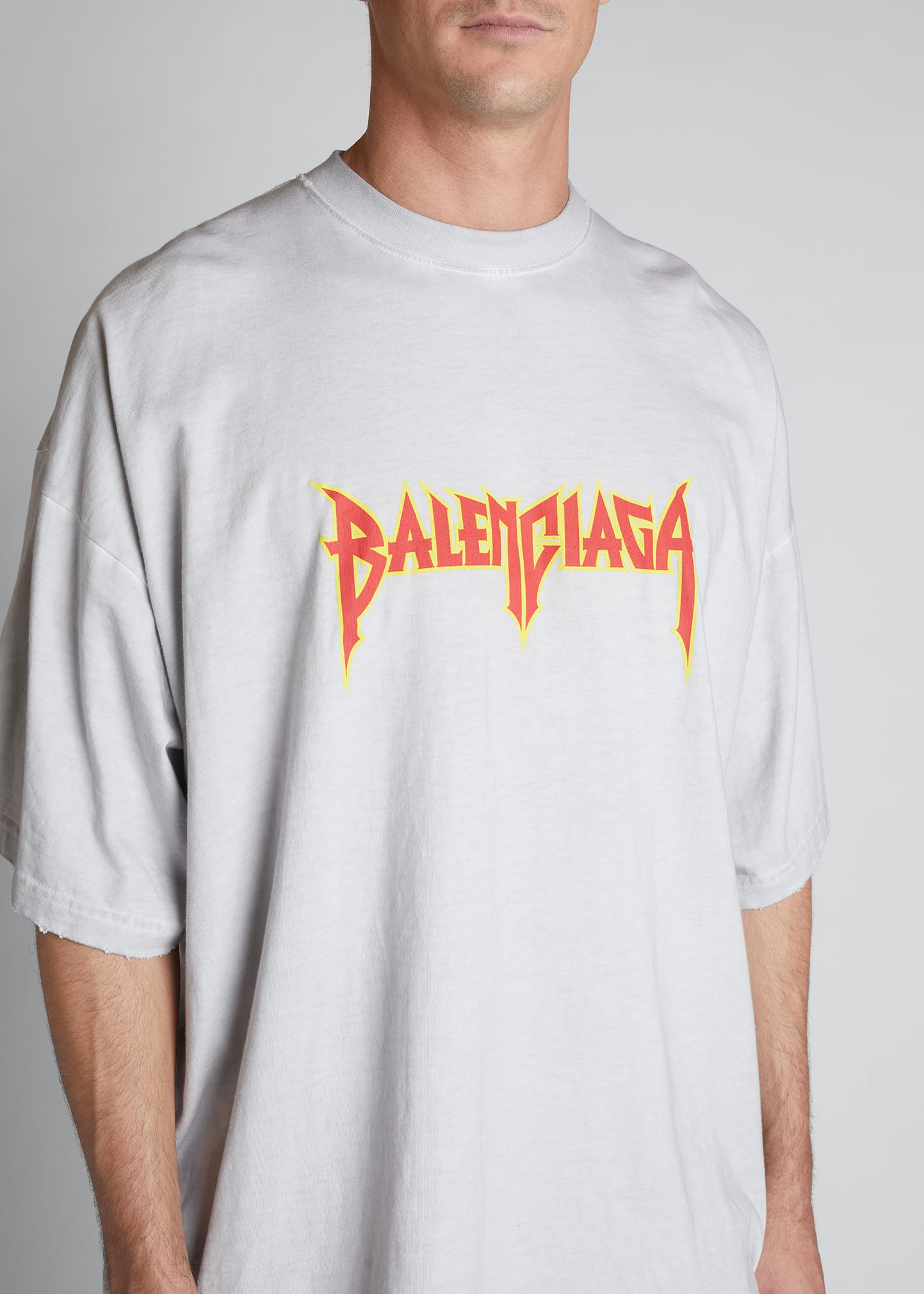 BALENCIAGA L LOGO メタルロゴ　Tシャツ　サイズXS BALENCIAGA METAL LOGO メタルロゴTシャツサイズXS