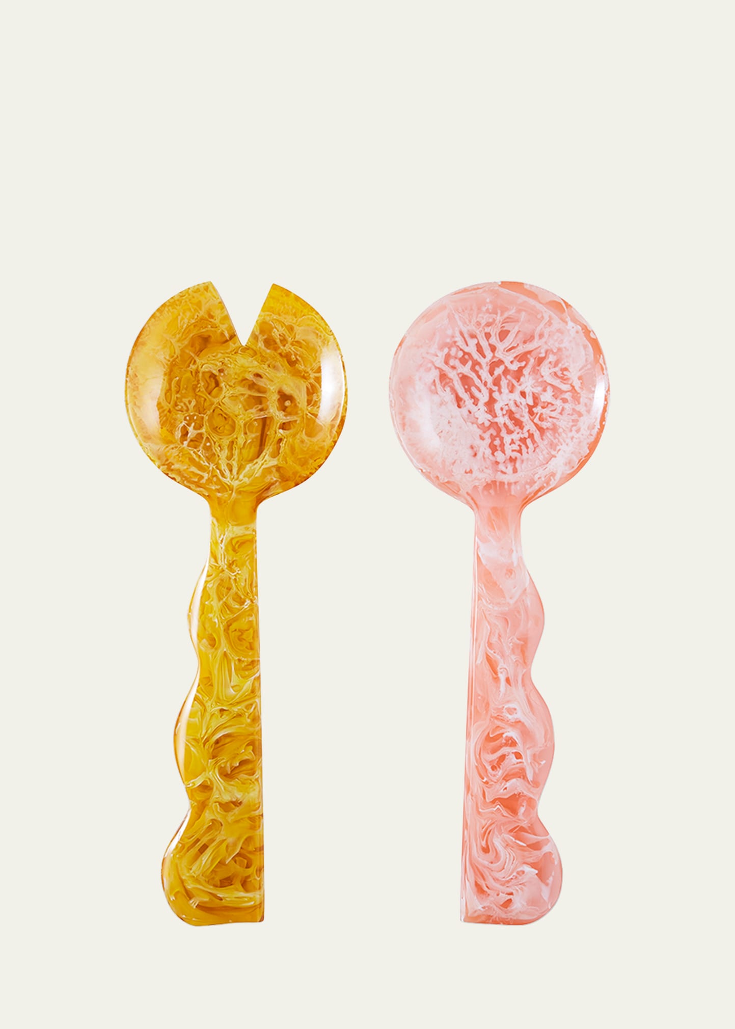 Jonathan Adler Mustique Ripple Salad Serving Set