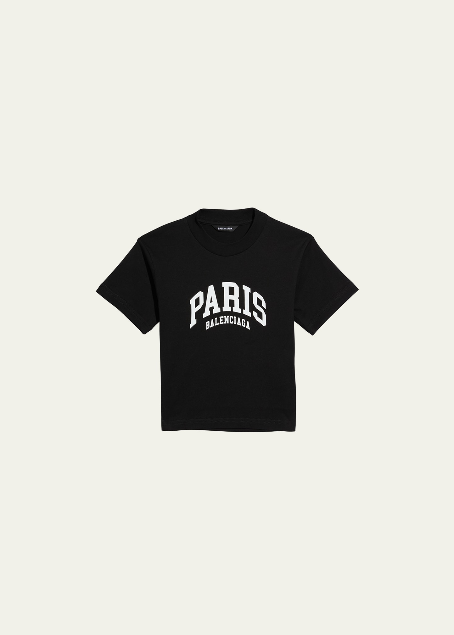 Balenciaga Kid's Paris Logo-Print T-Shirt, Size 2-10