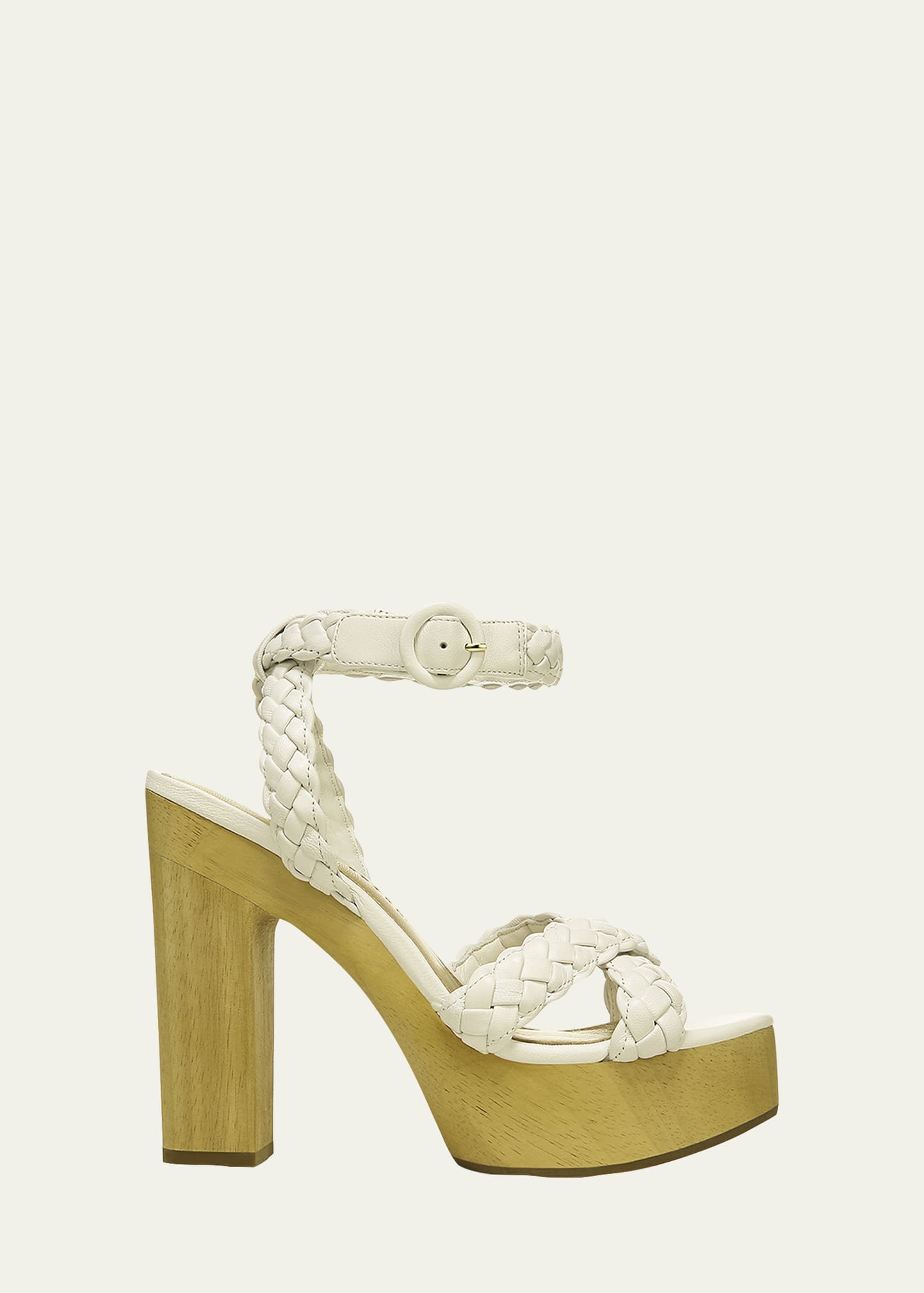 white ankle strap platform sandals