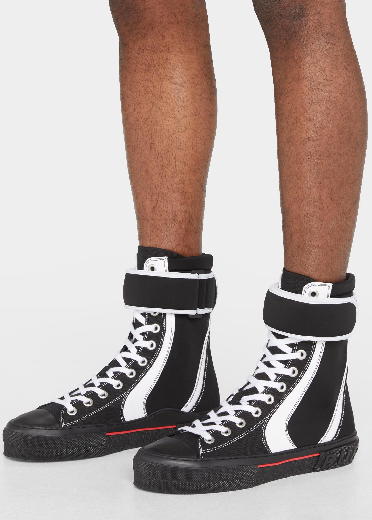 Cotton and Nylon Sub High-top Sneakers Burberry Cotton and Nylon Sub High-top Sneakers | REVERSIBLE main image 4