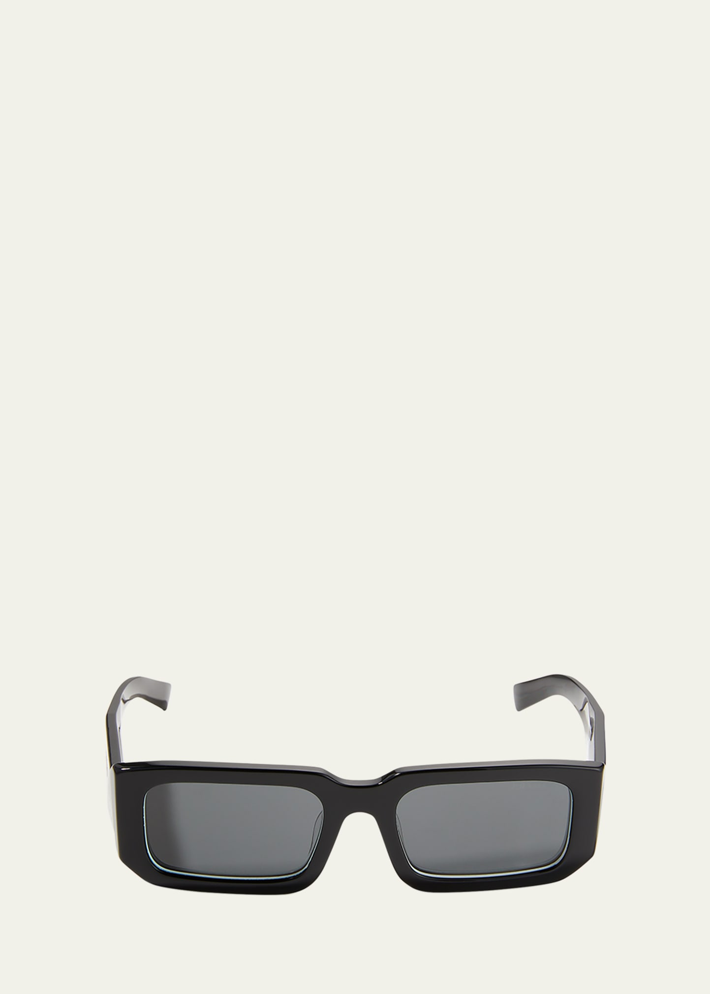 Prada Multicolor Rectangle Acetate Sunglasses