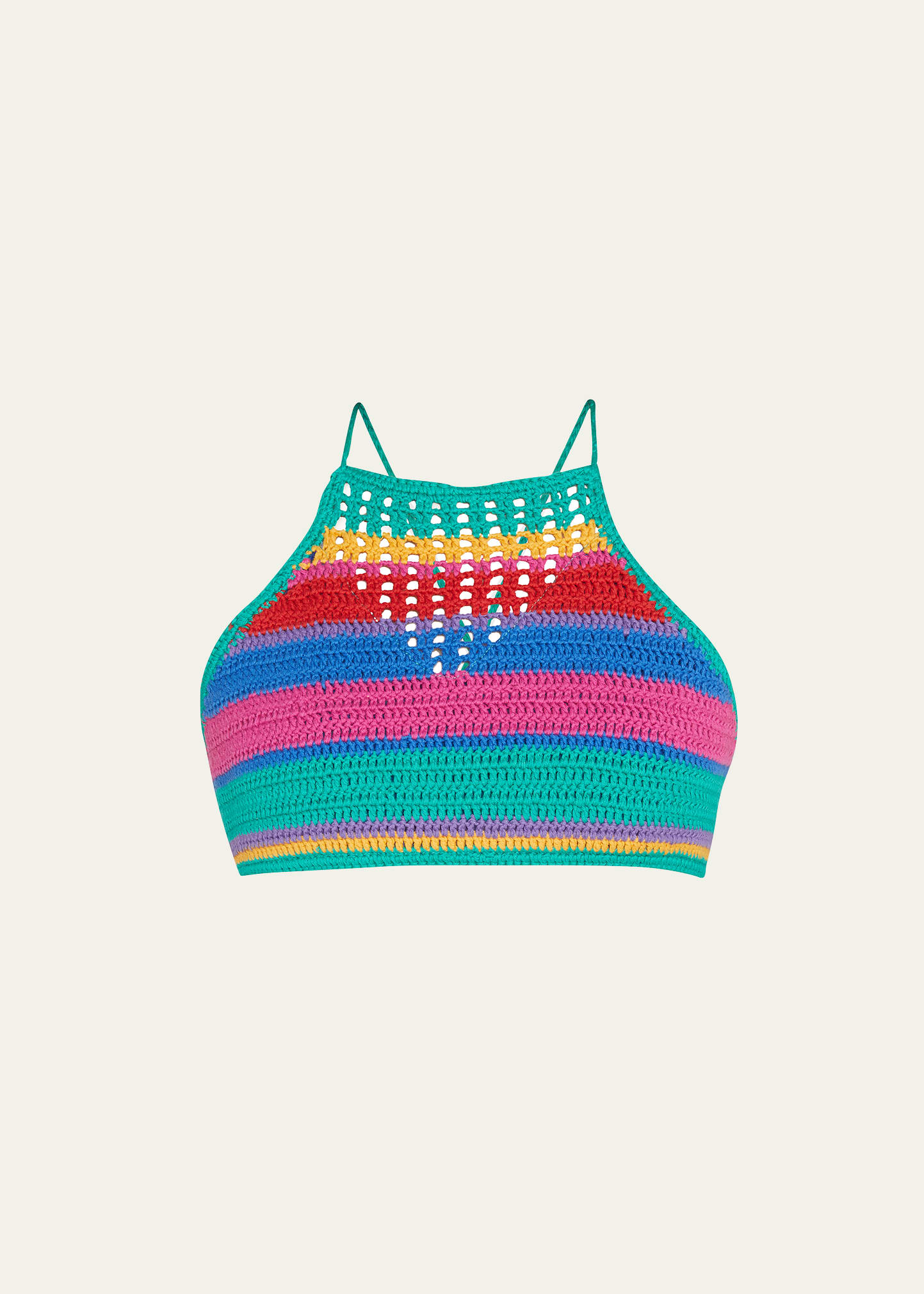 FARM Rio Rainbow Crochet Bikini Top