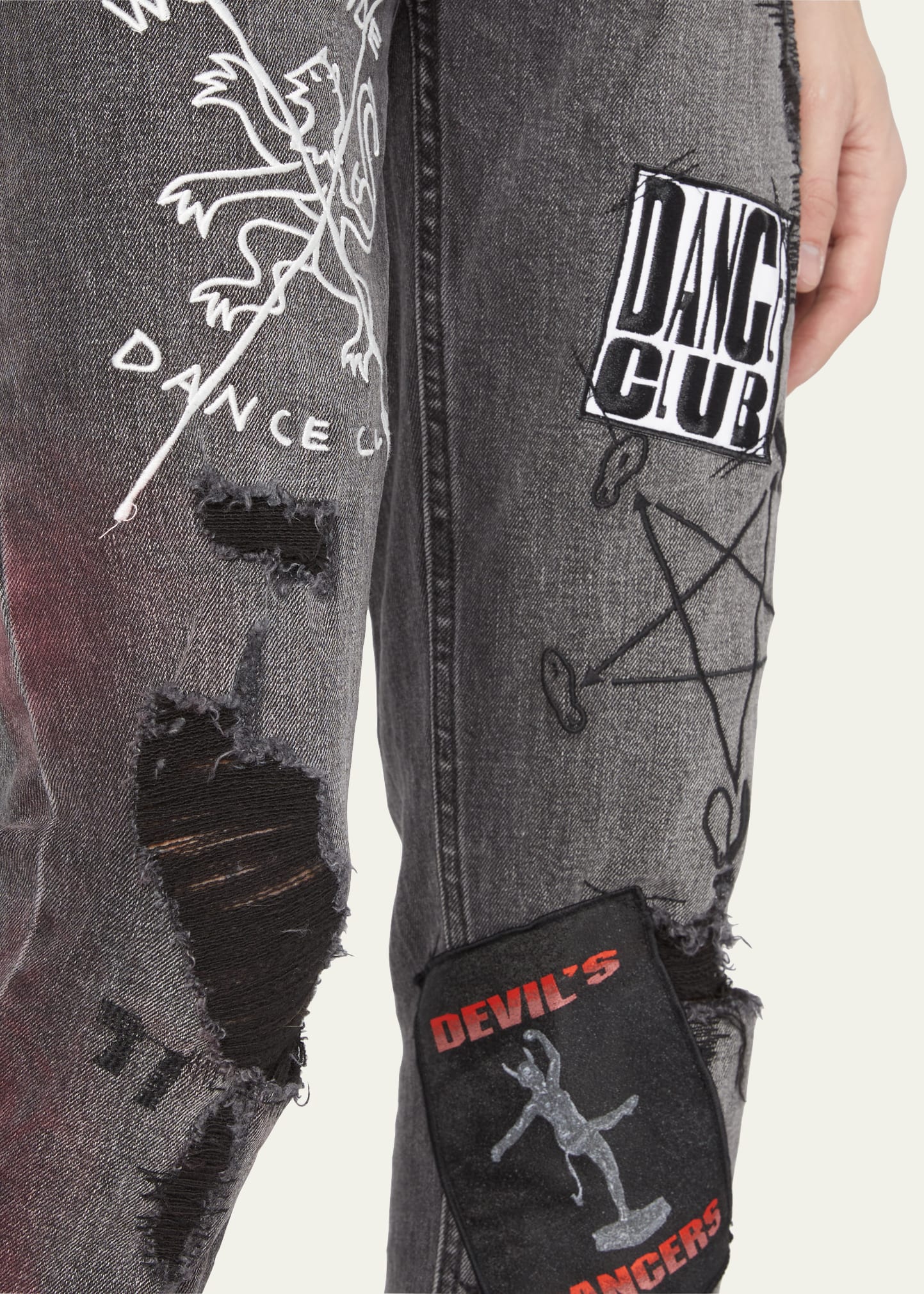 Ksubi Men's Van Winkle Dance Klub Graphic Skinny Jeans - Bergdorf