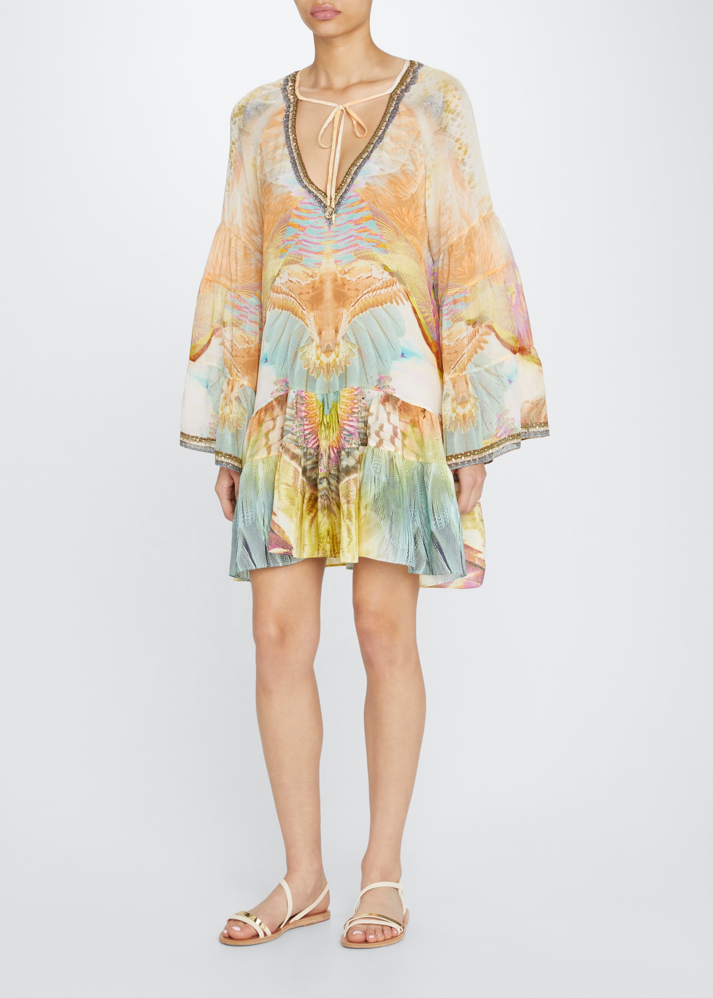 Animal Print Silk Dress