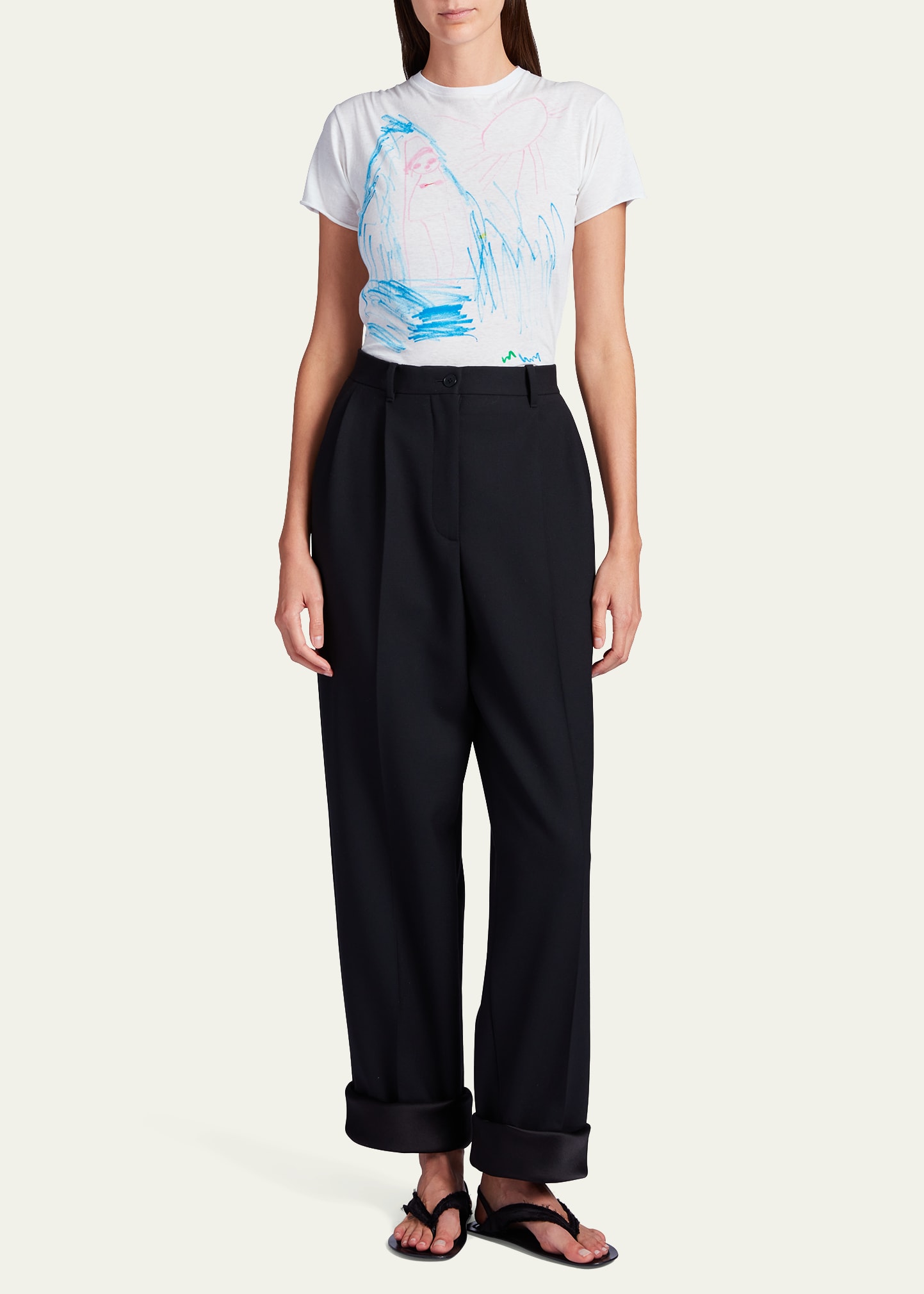 THE ROW Alasdair on the Beach Marker Jersey T-Shirt - Bergdorf Goodman