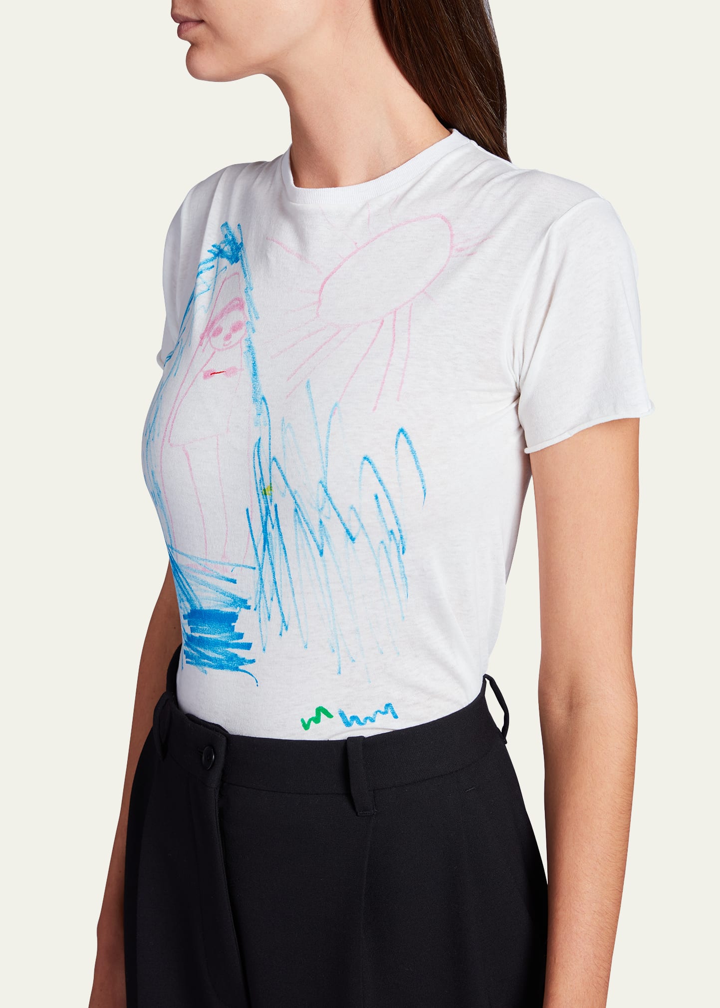 THE ROW Alasdair on the Beach Marker Jersey T-Shirt - Bergdorf Goodman
