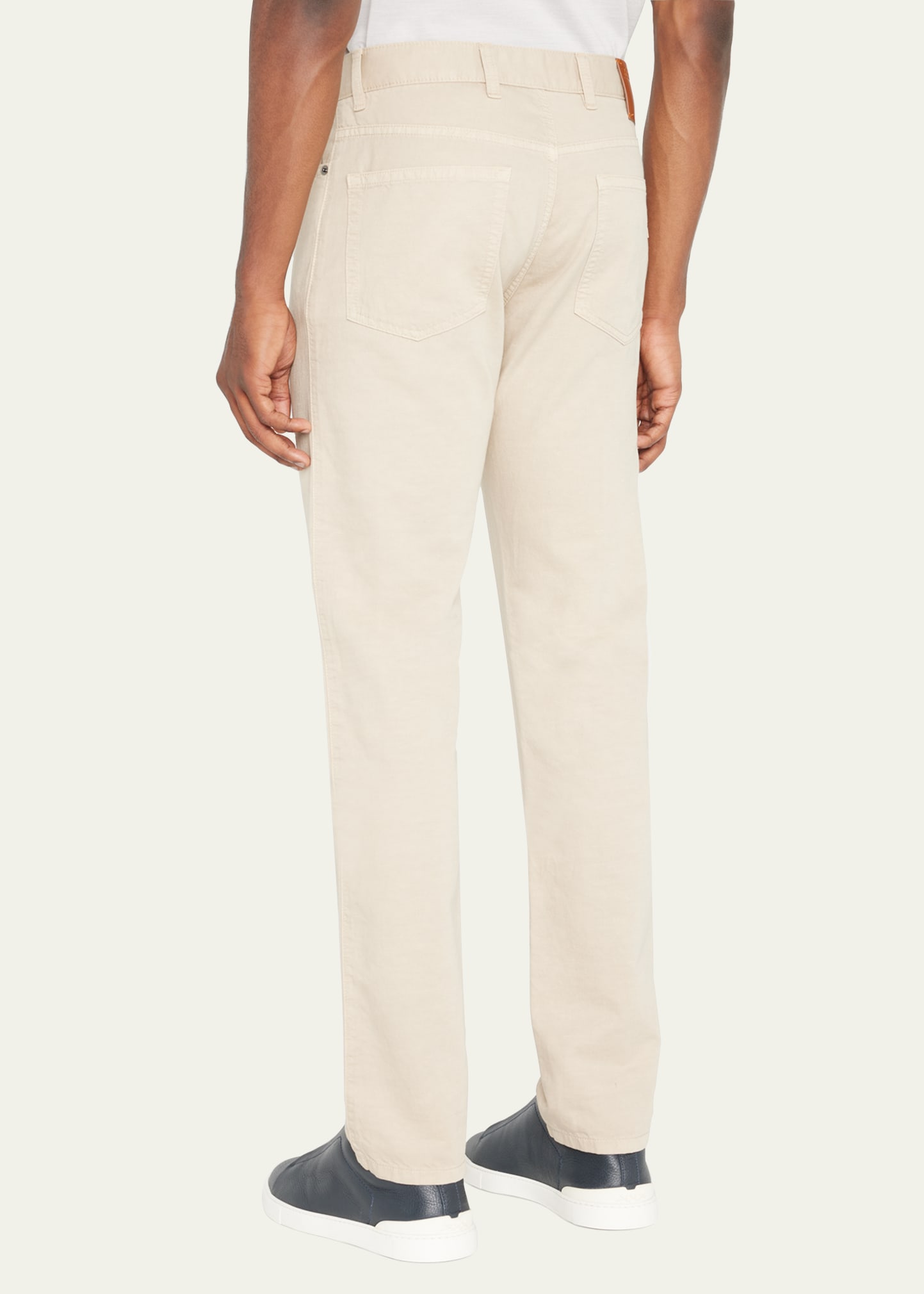 ZEGNA Men's Cotton-Linen 5-Pocket Pants - Bergdorf Goodman