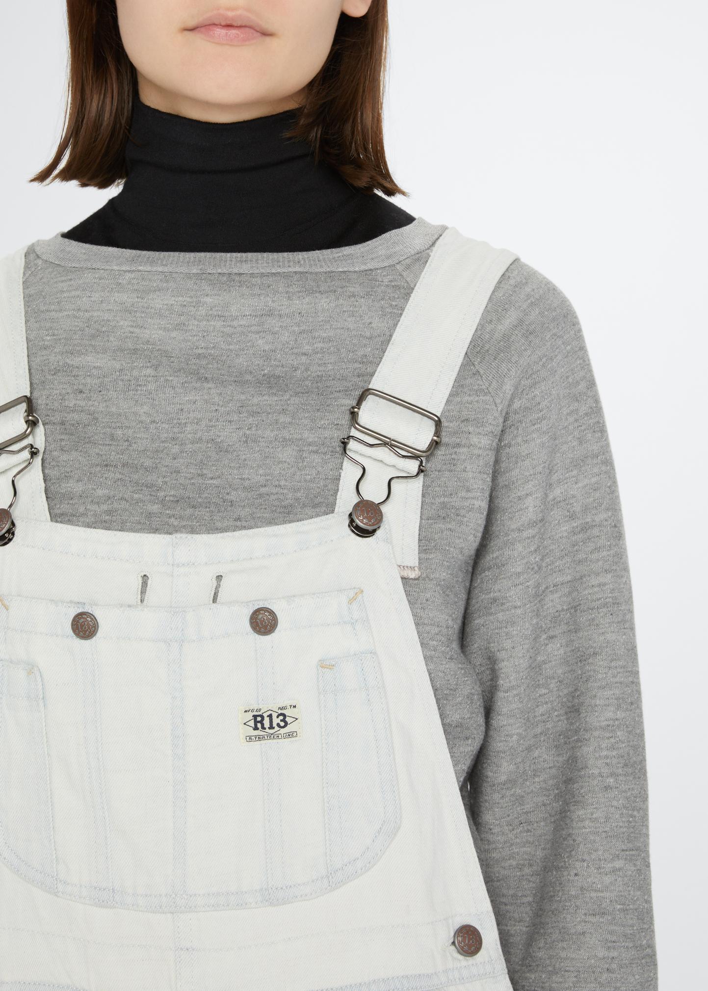 R13 Denim Overall Shorts - Bergdorf Goodman