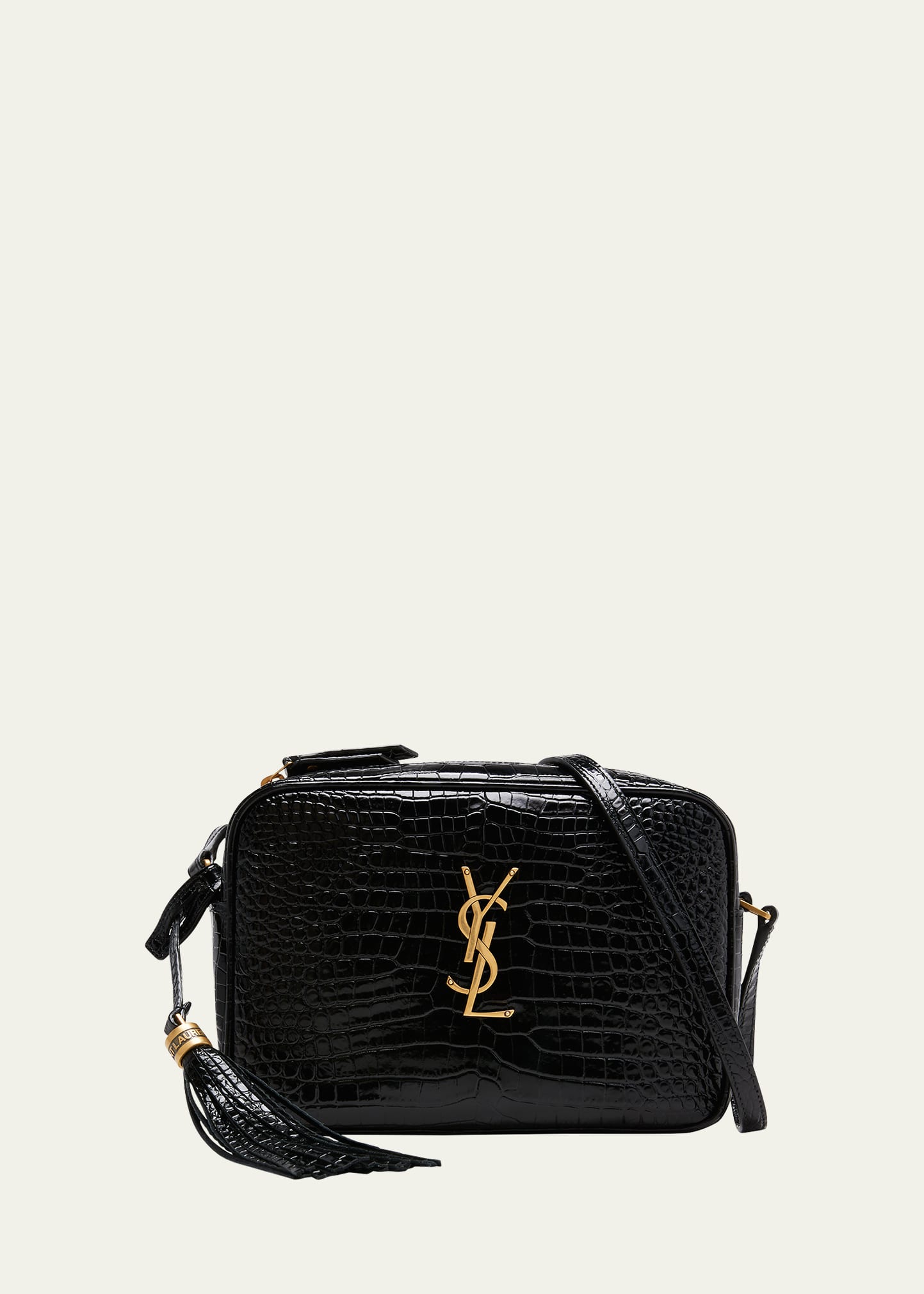 Saint Laurent Small YSL Monogram Leather Satchel Bag - Bergdorf Goodman