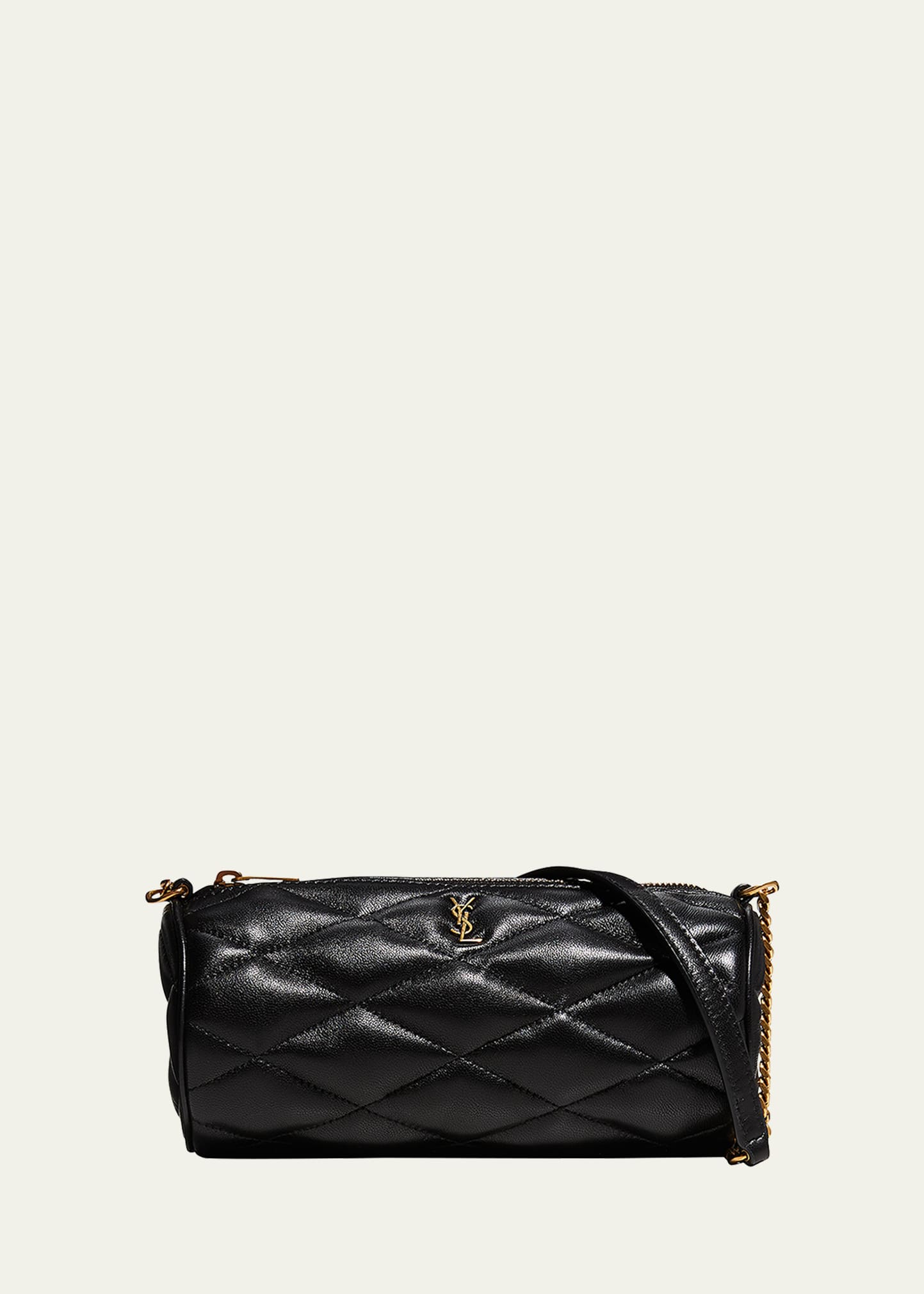 Saint Laurent YSL Small Quilted Patent Wallet