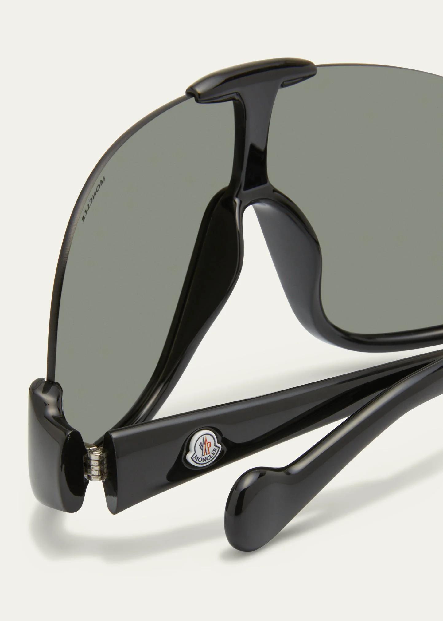 Moncler Lunettes Visseur Injection Plastic Shield Sunglasses 