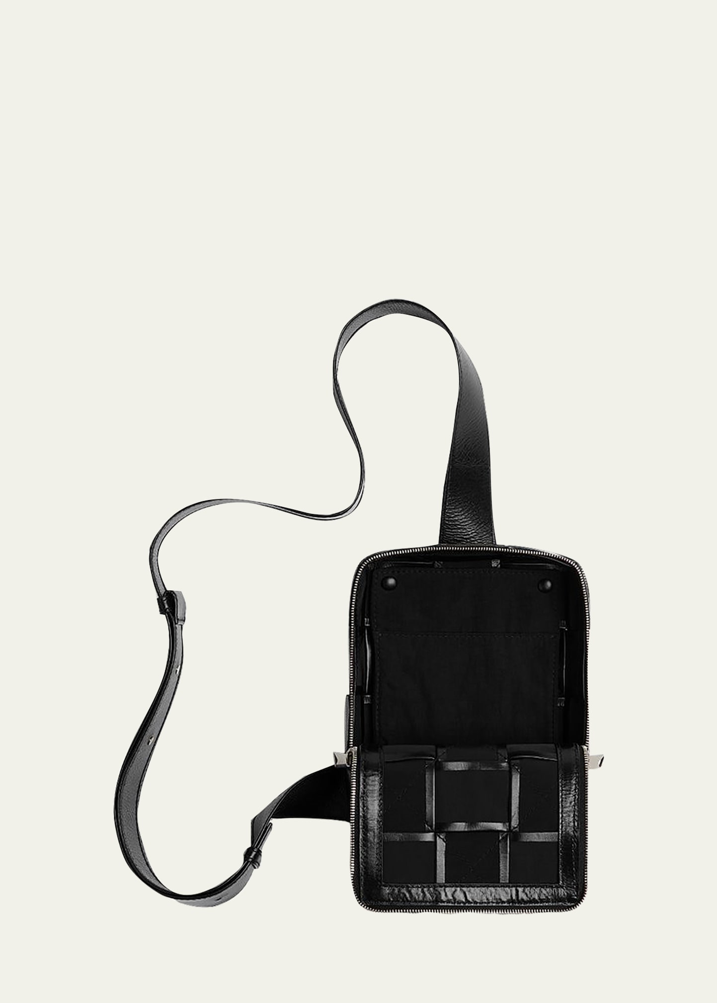 Bottega Veneta Men's Mini Cassette Sling Borsa Leather