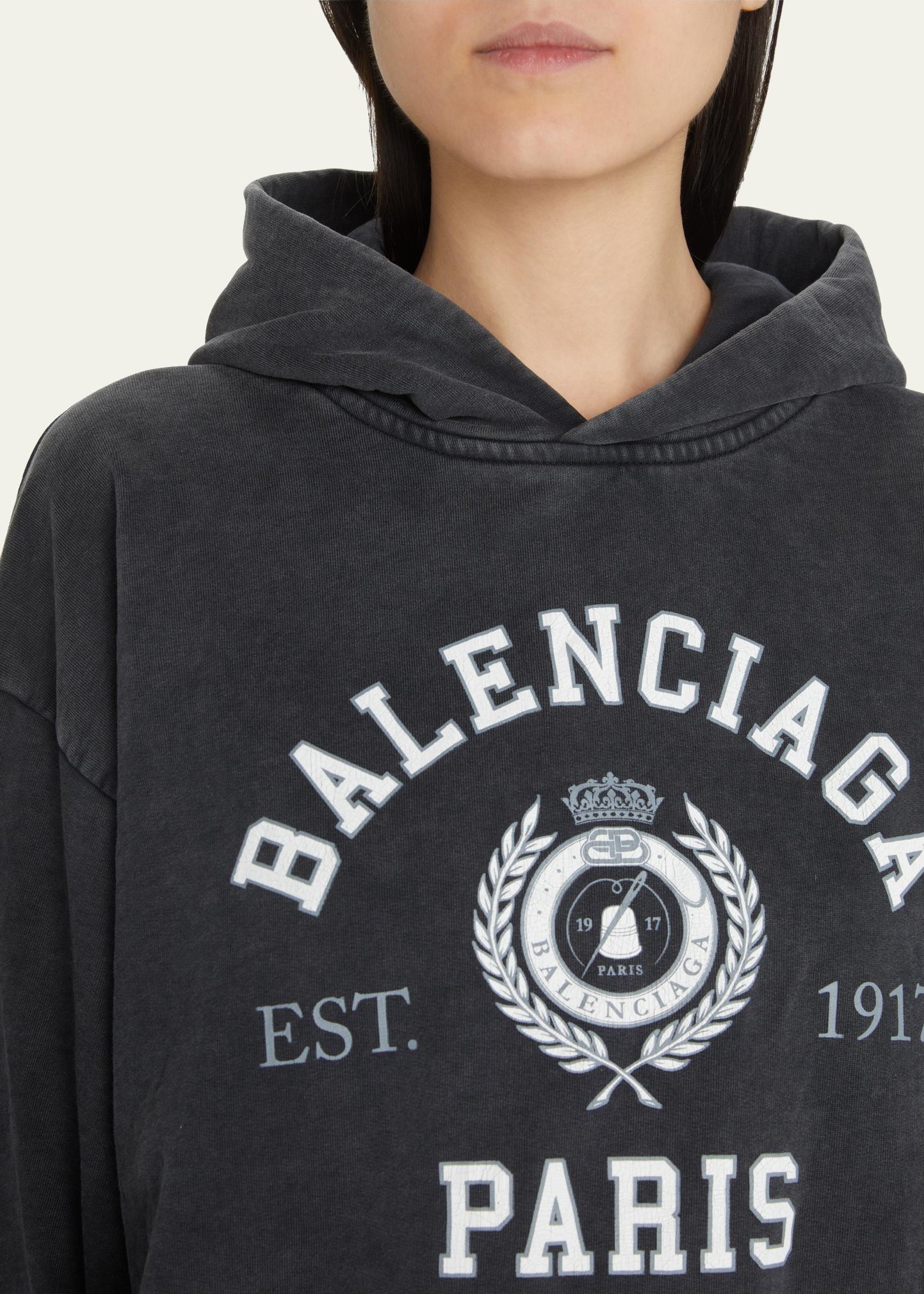 Balenciaga College 1917 Graphic Vintage Jersey Hoodie - Bergdorf