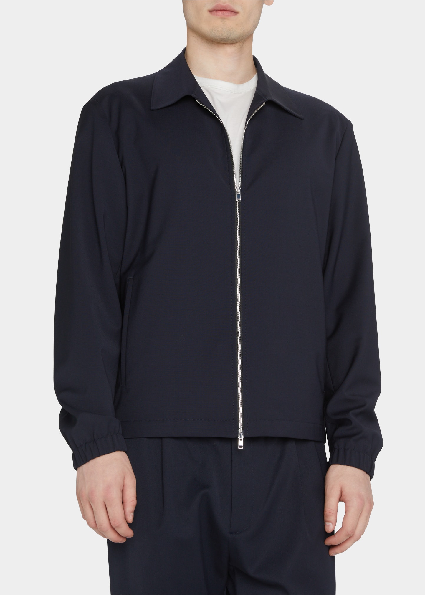 Theory Men's Zerega Motion Bonded Zip Jacket - Bergdorf Goodman