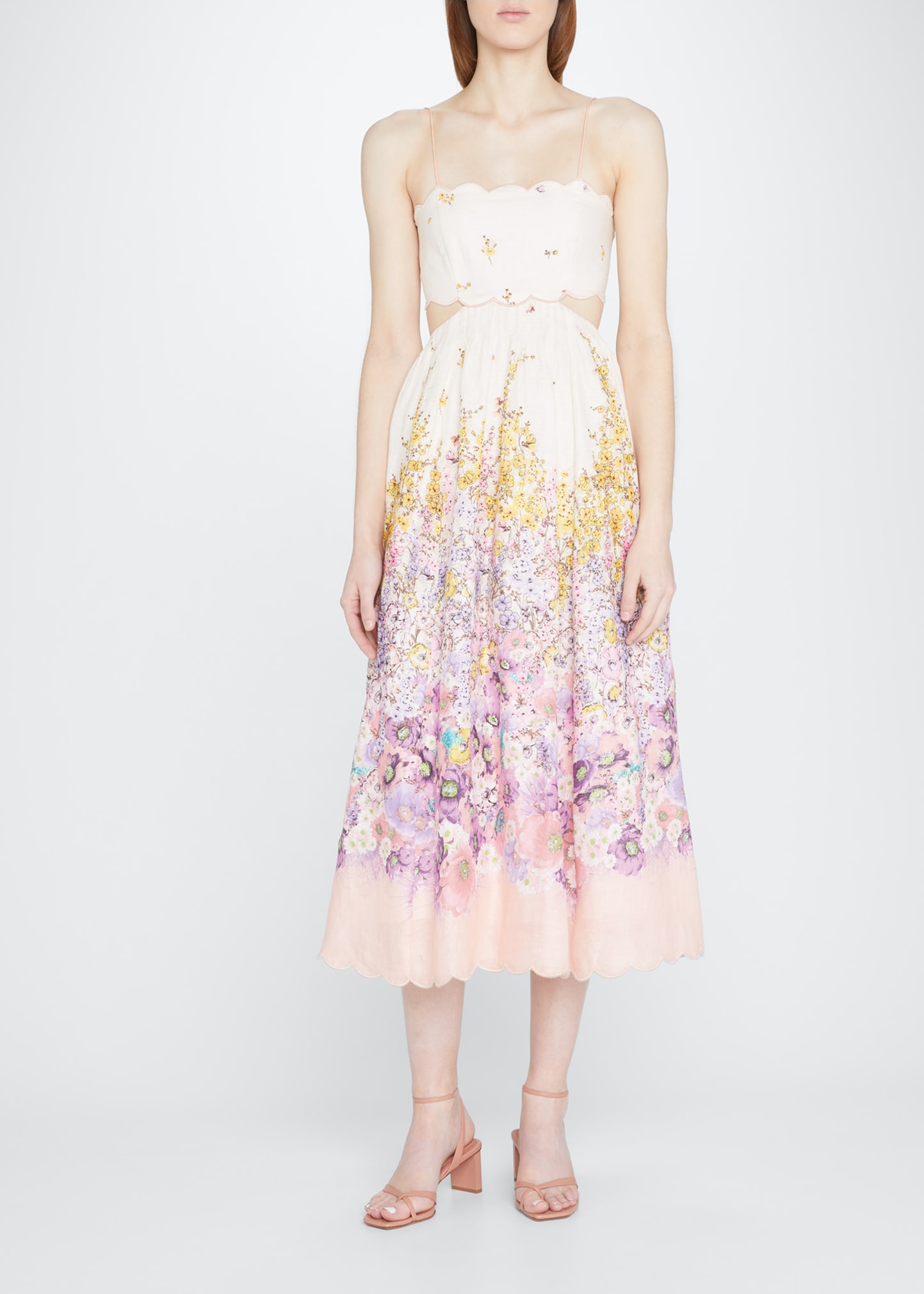 midi light blue cocktail dress Blue Floral Print Layer Tiered Midi Dress | Purple Door