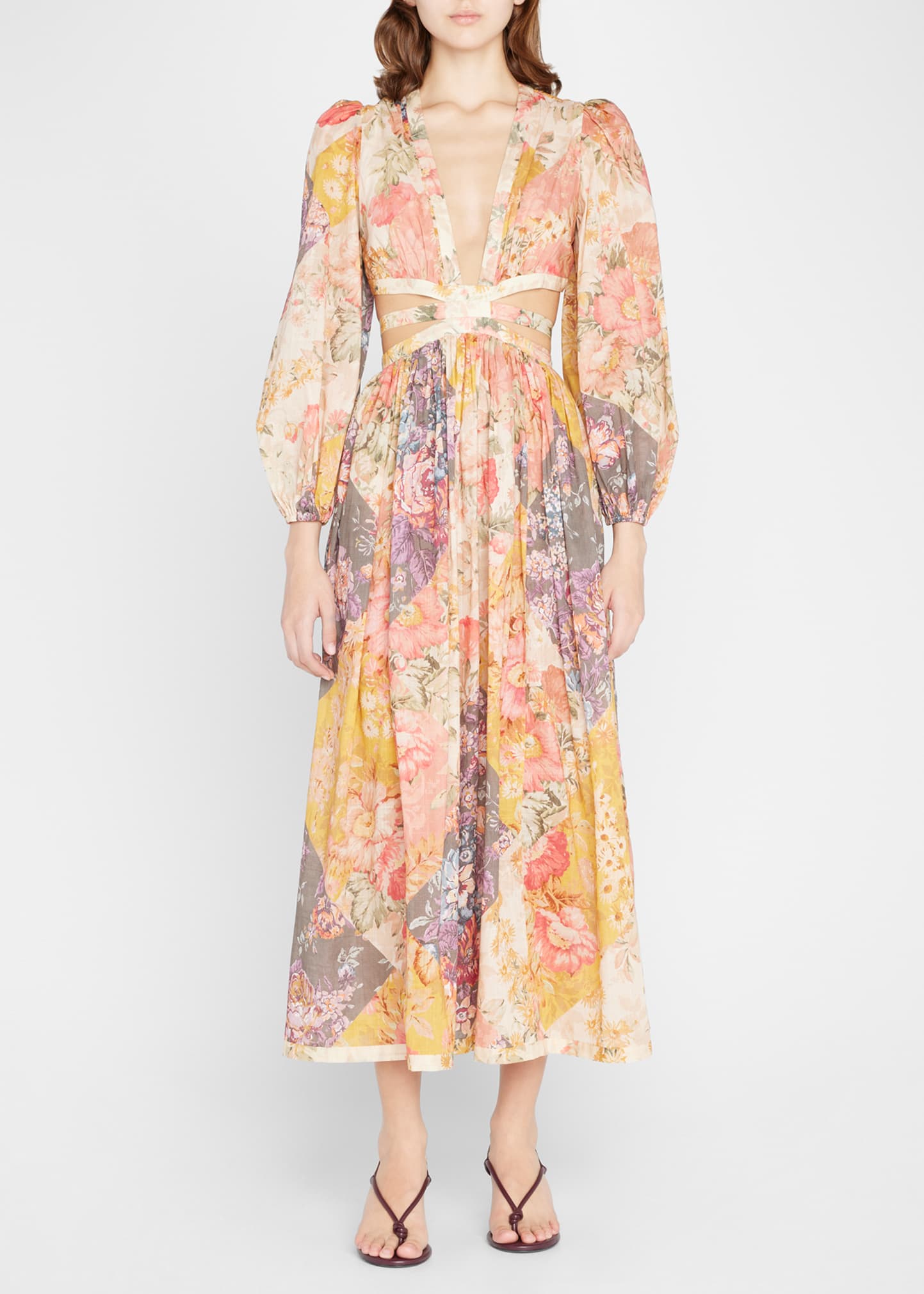 ワンピース FLOWER PATCHWORK CUT DRESS Ameri（アメリ）の「FLOWER PATCHWORK CUT DRESS（ワンピース