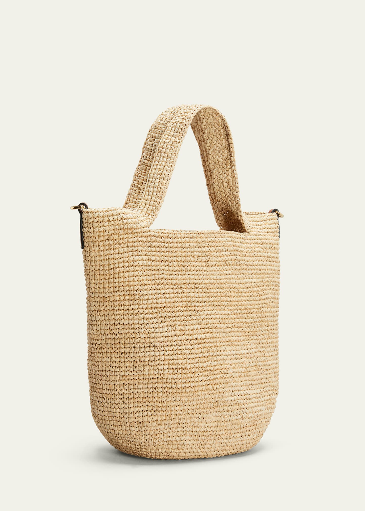 Loewe x Paula's Ibiza Slit Mini Tote Bag in Raffia with