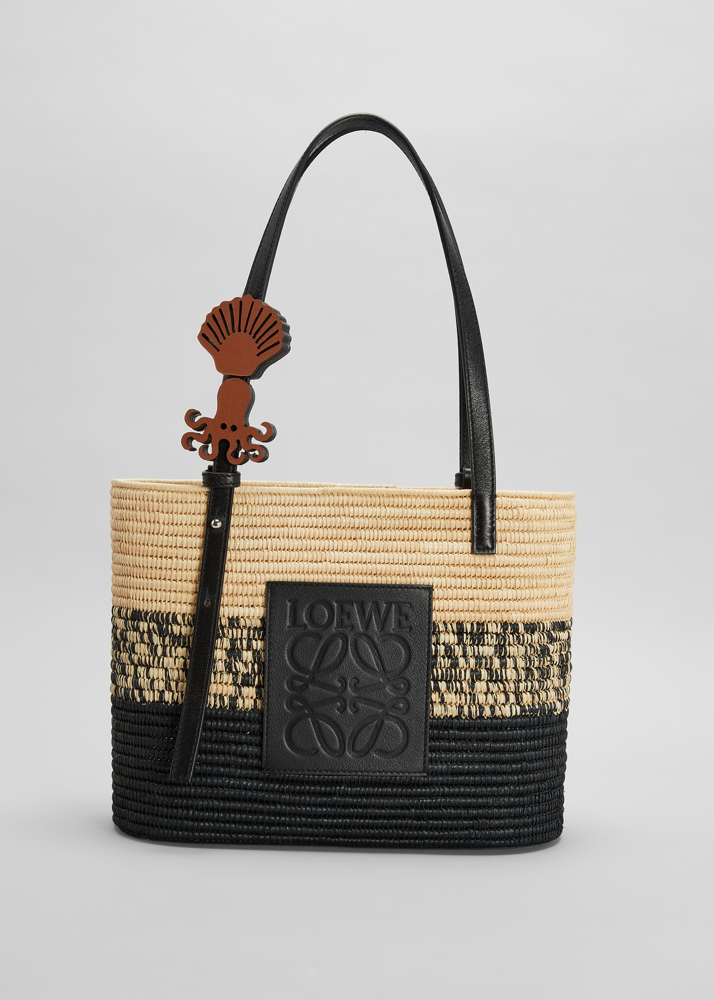 Loewe x Paula's Ibiza Anagram Small Straw Basket Tote Bag - Bergdorf Goodman