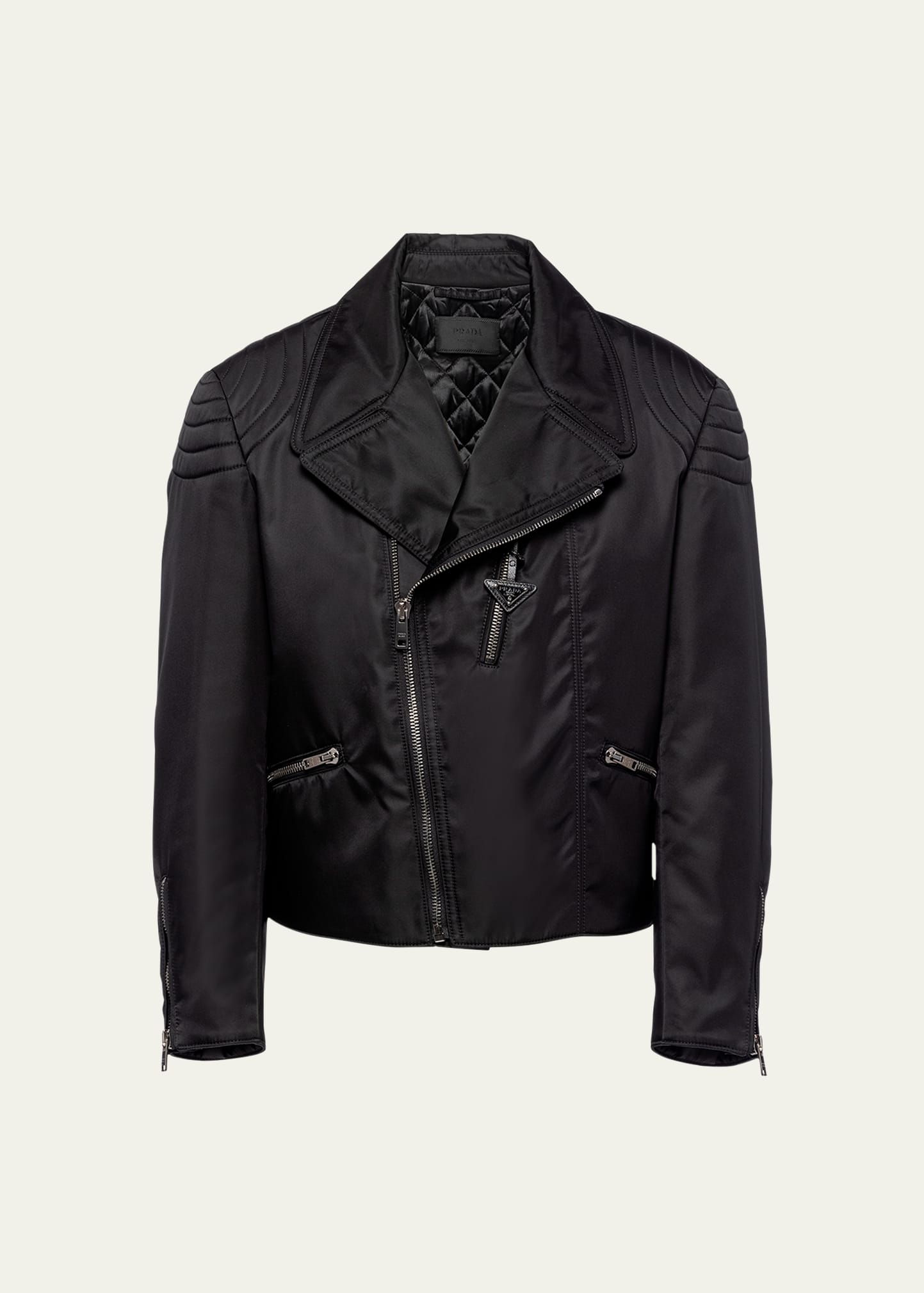 Prada Men's Re-Nylon Biker Jacket