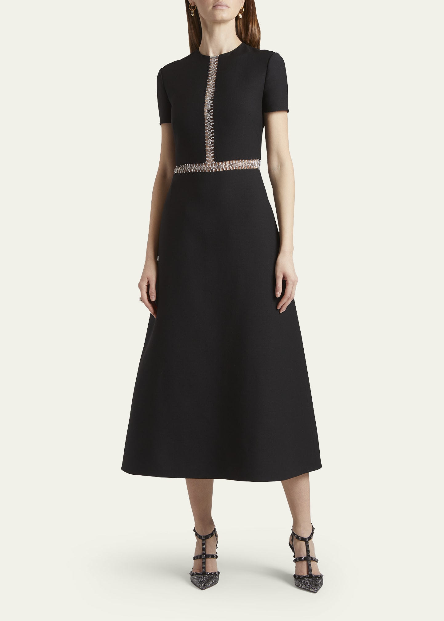 embroidered crepe couture dress Melara Off-Shoulder Embroidered Crepe Gown – Tadashi Shoji Official Online  Boutique main image 1
