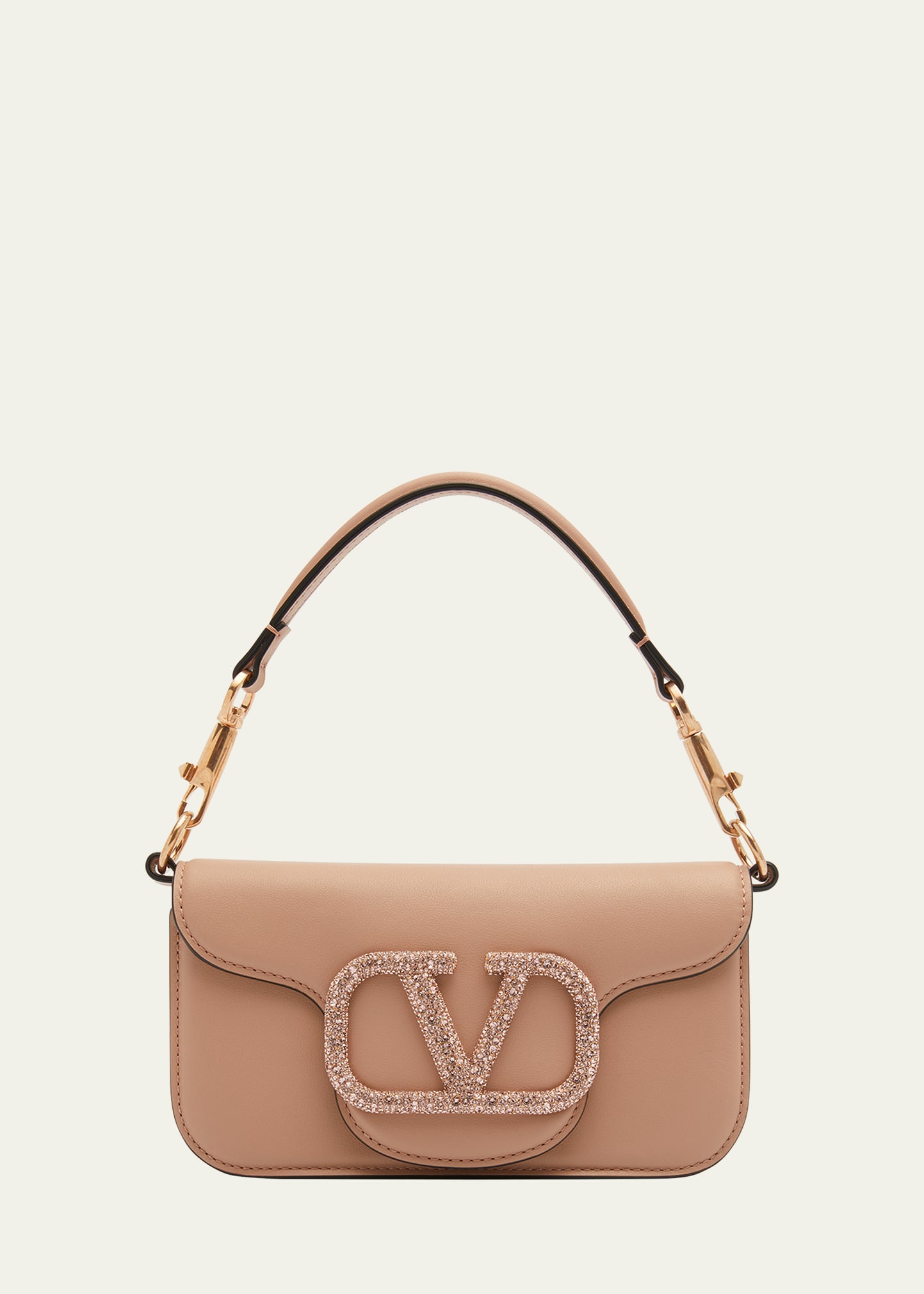 Valentino Garavani Loco VLOGO Leather Shoulder Bag  Valentino garavani  bag, Bags, Black designer bags