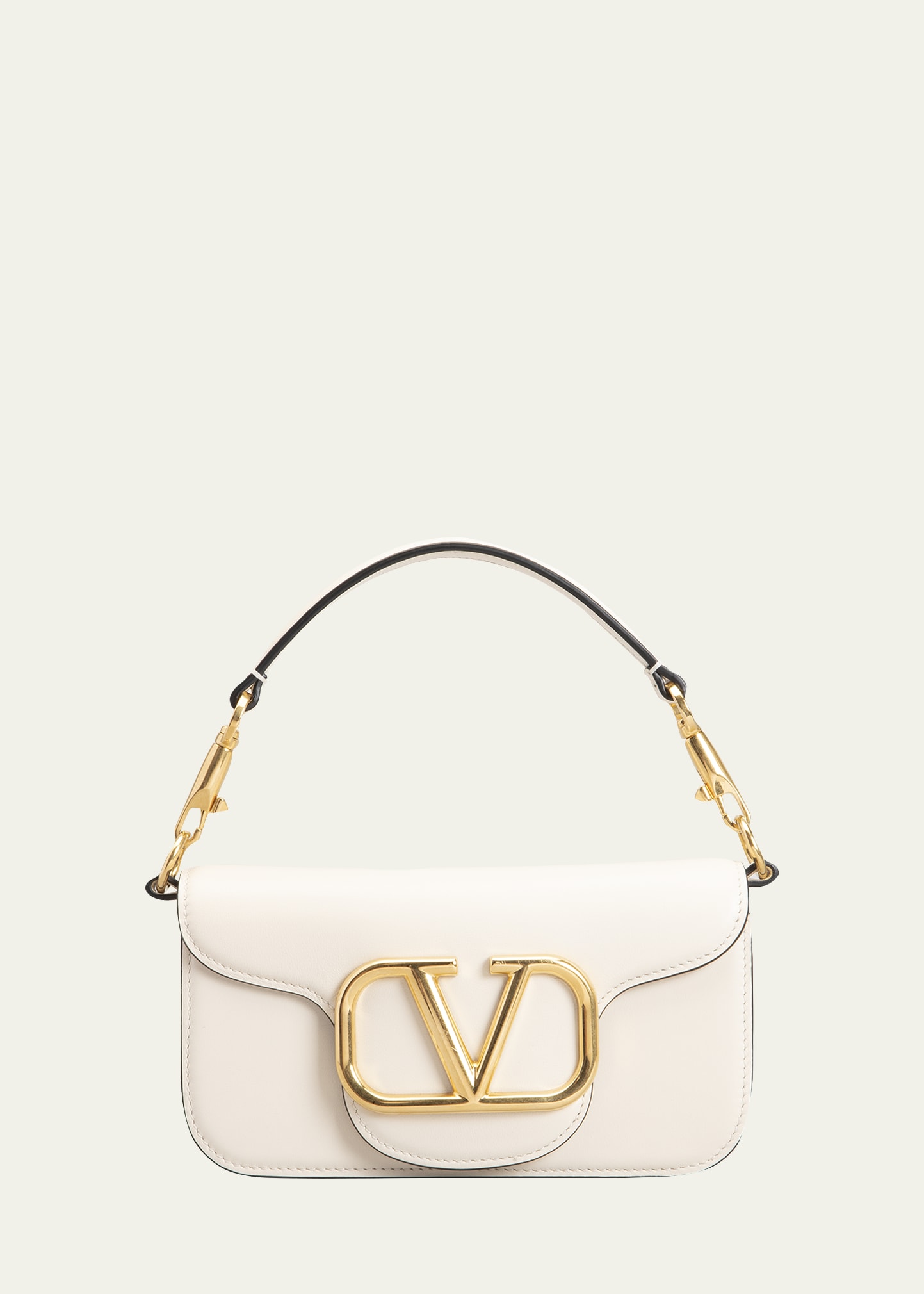 Valentino Garavani Loco VLOGO Flap Straw Shoulder Bag