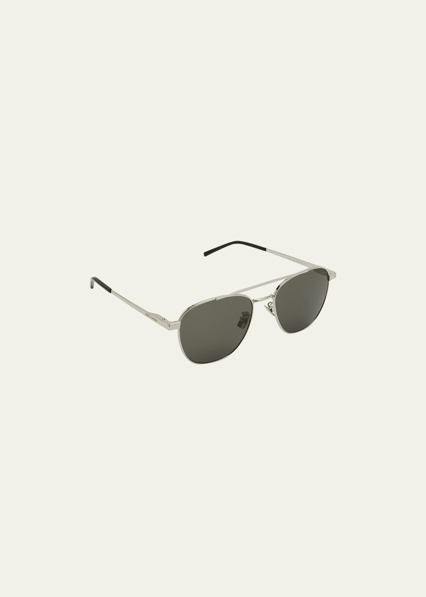 Rectangle Designer Sunglasses Double Bridge Stainless Steel Browline Men Women 
