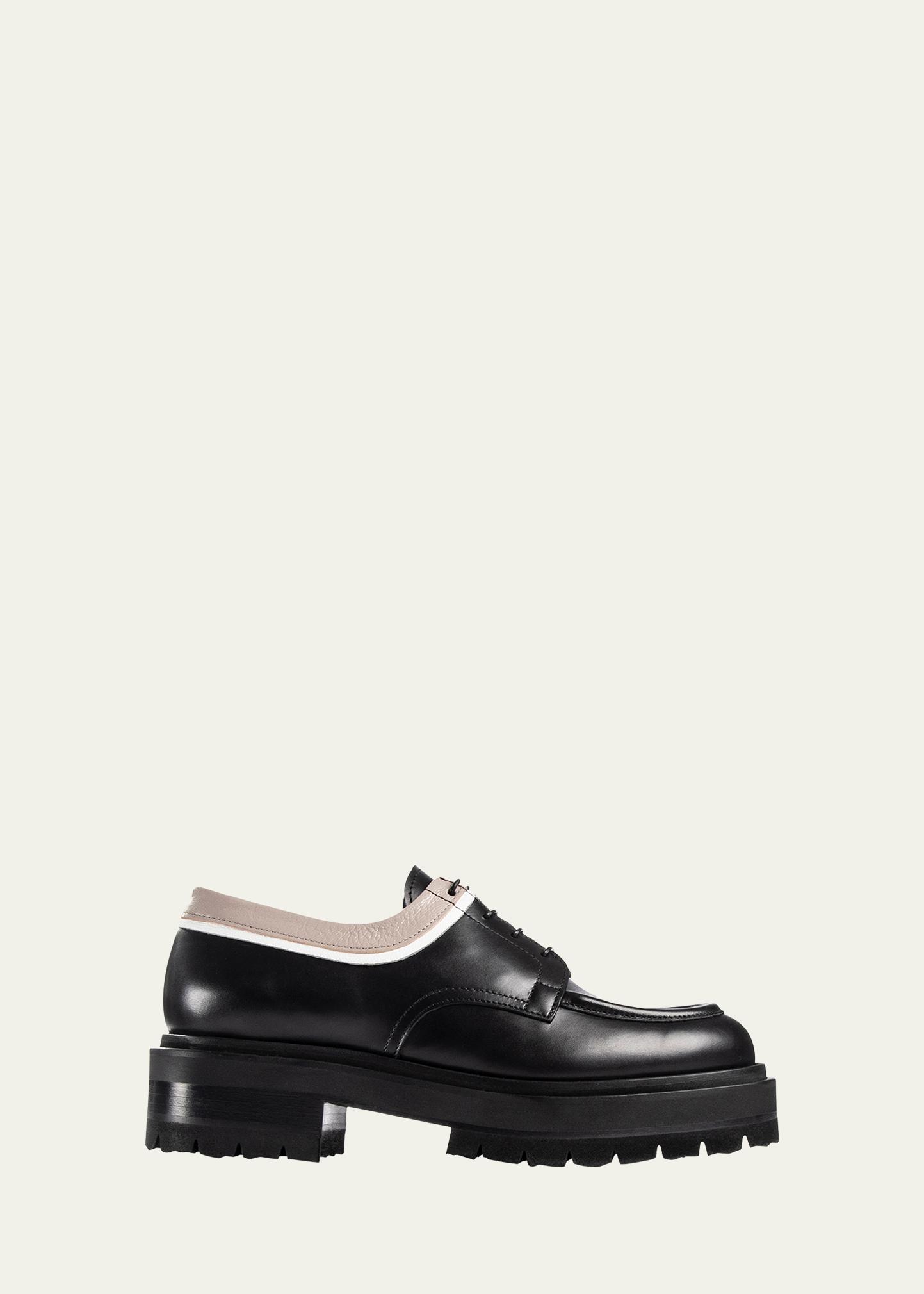 Pierre Hardy Alpha Colorblock Leather Derby Loafers 