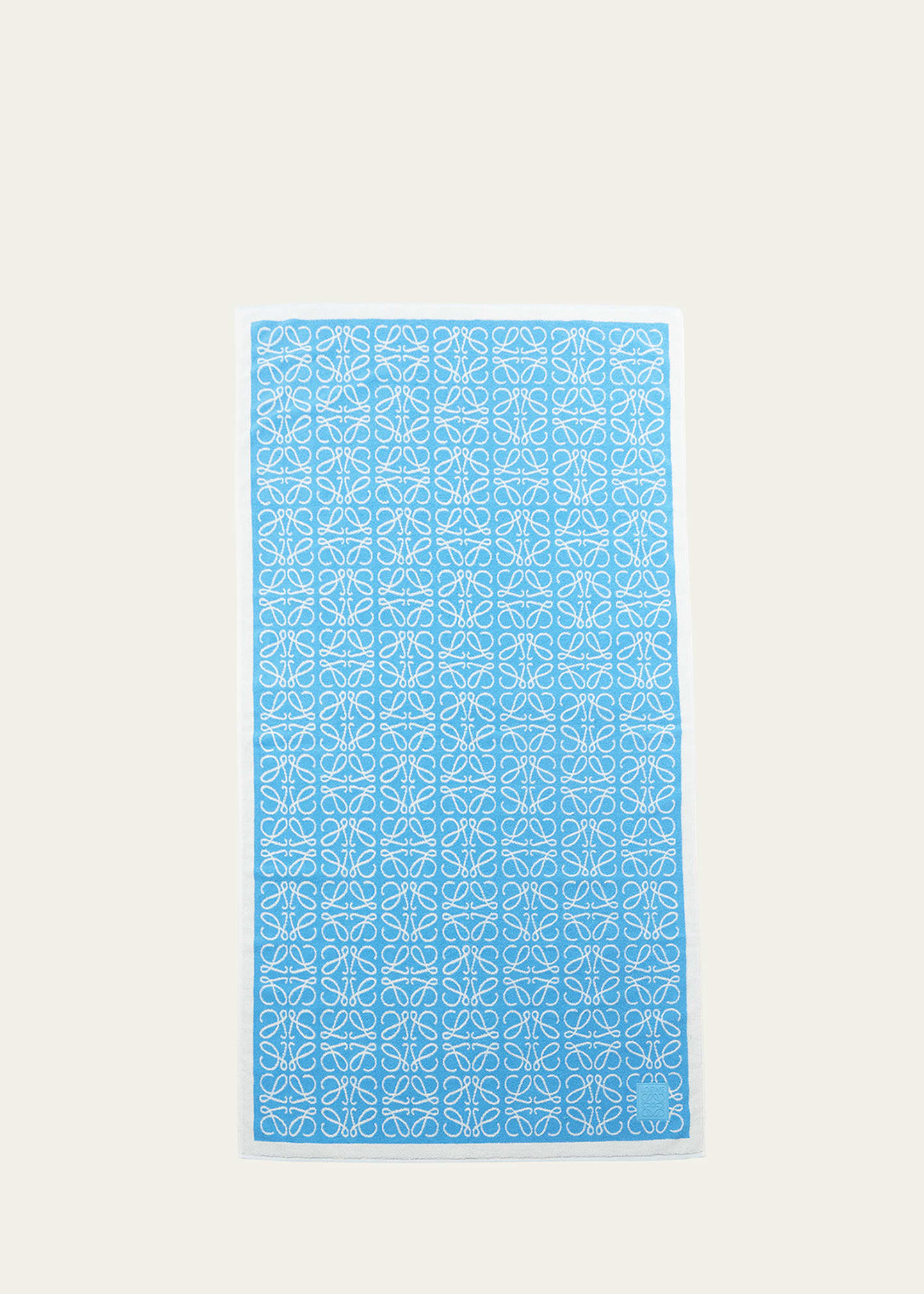 【LOEWE】95X185 ANAGRAM TOWEL◆T000229X01 Towel in cotton Brown - LOEWE