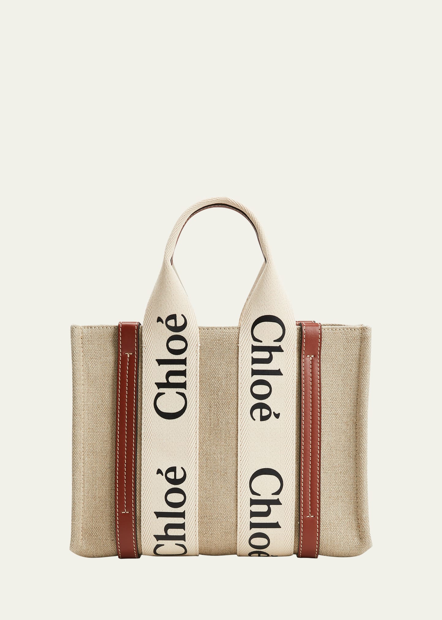 Chloé Woody Small Canvas Tote Bag