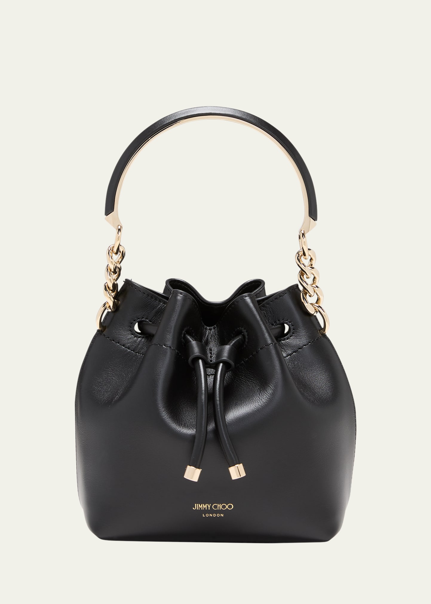 Jimmy Choo Bon Bon Bucket/s Soft Shiny Calf Leather - Bergdorf Goodman