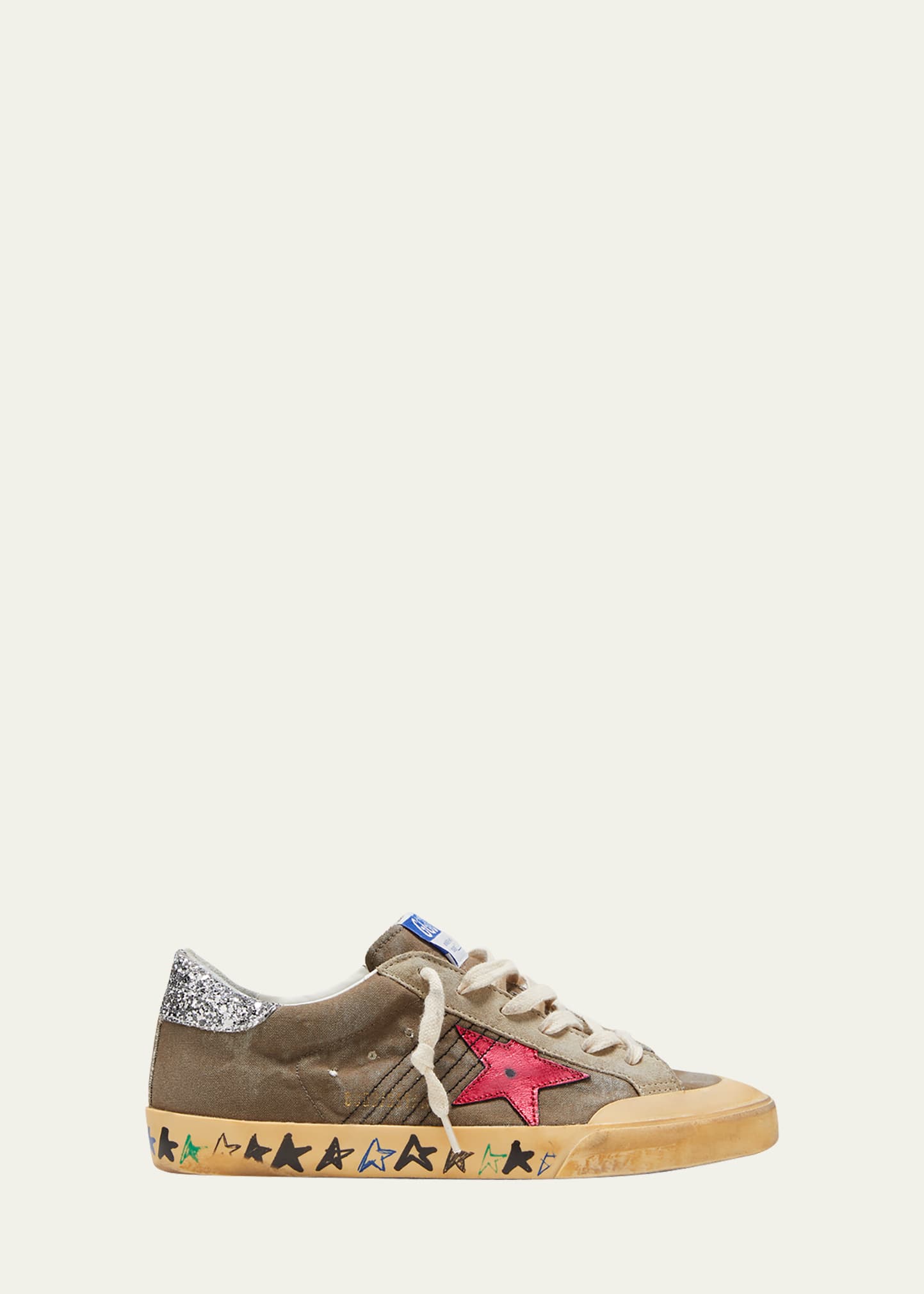 Golden goose store superstar canvas sneakers