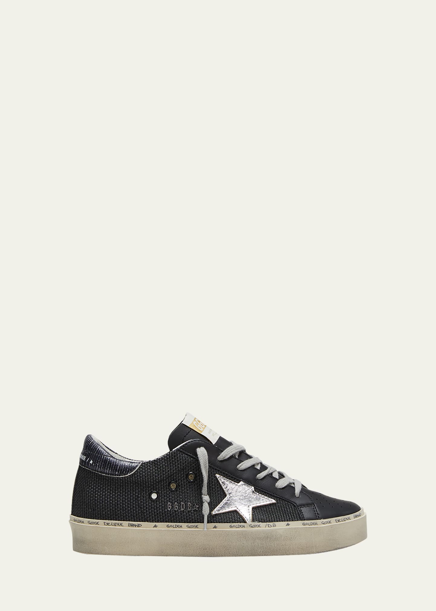 Golden Goose Mid Star Mixed Leather Net Sneakers Bergdorf Goodman