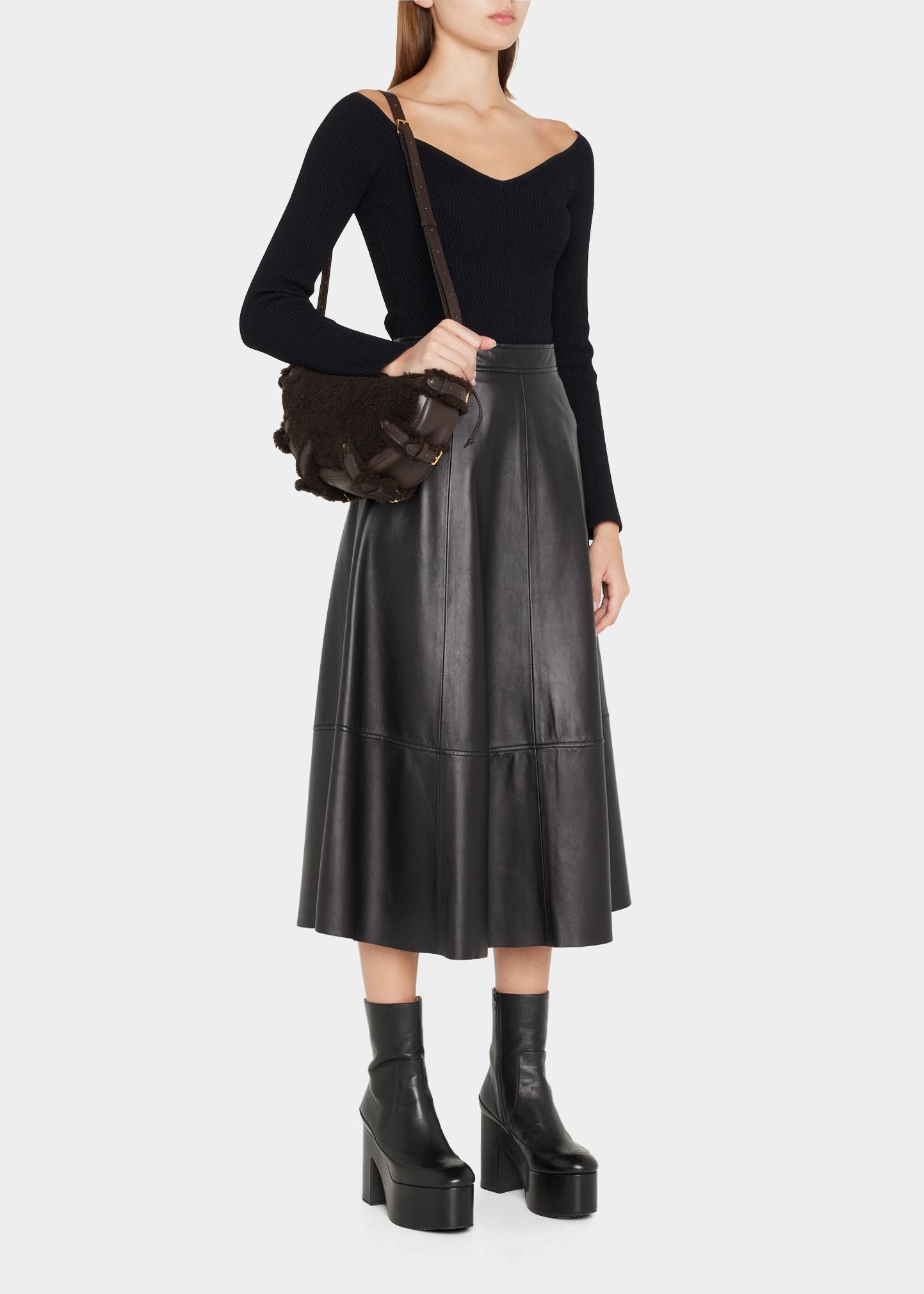 Altuzarra Play Buckle Shearling Crossbody Bag - Bergdorf Goodman