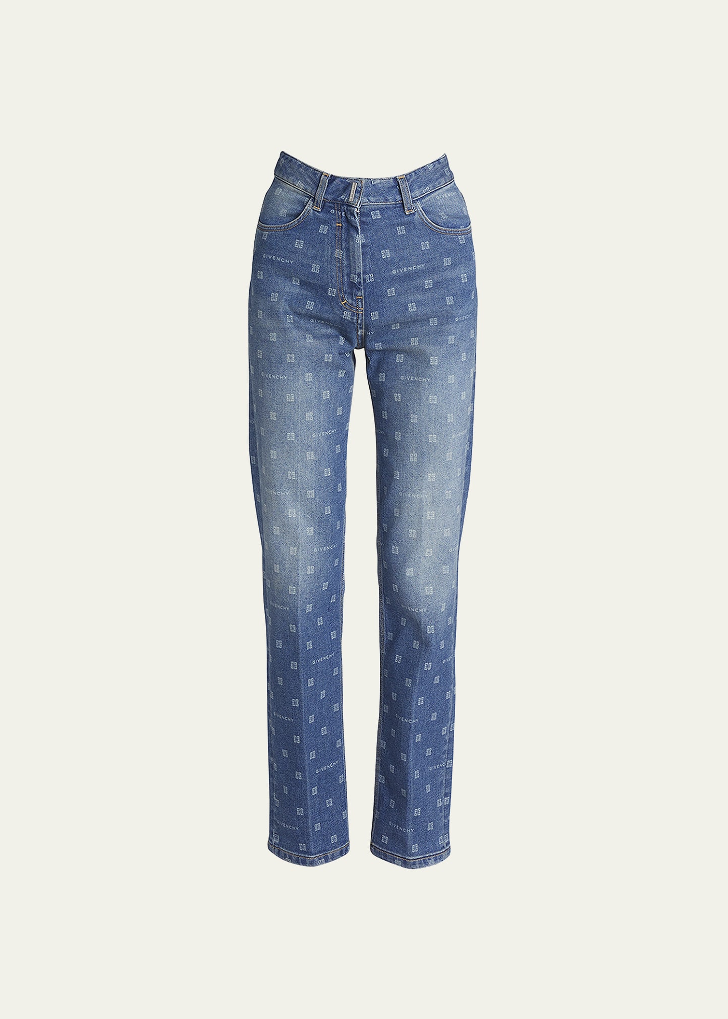 Givenchy Men's 4G Jacquard Denim Trousers - Bergdorf Goodman