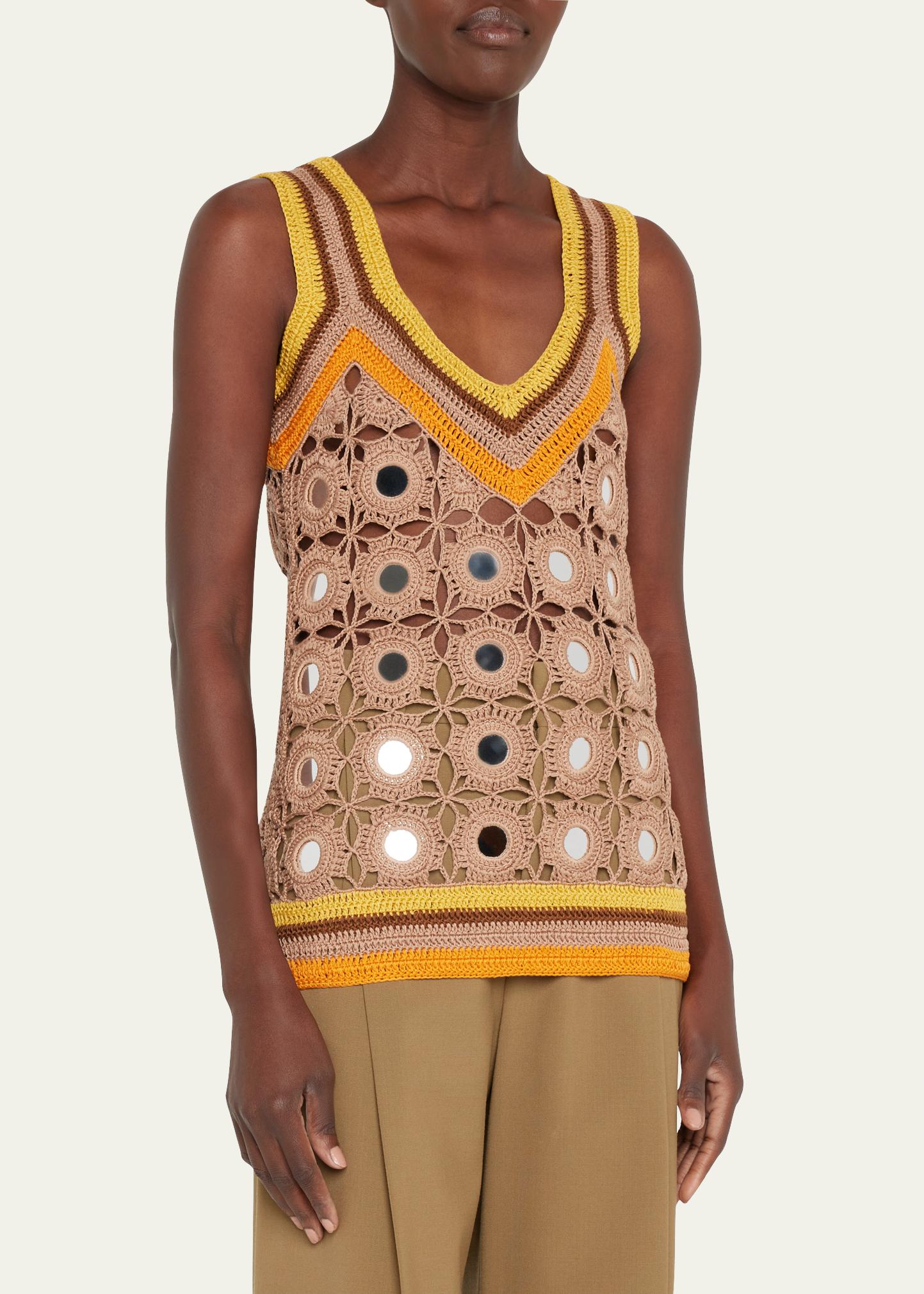 Wales Bonner Marimba Crochet Top - Bergdorf Goodman