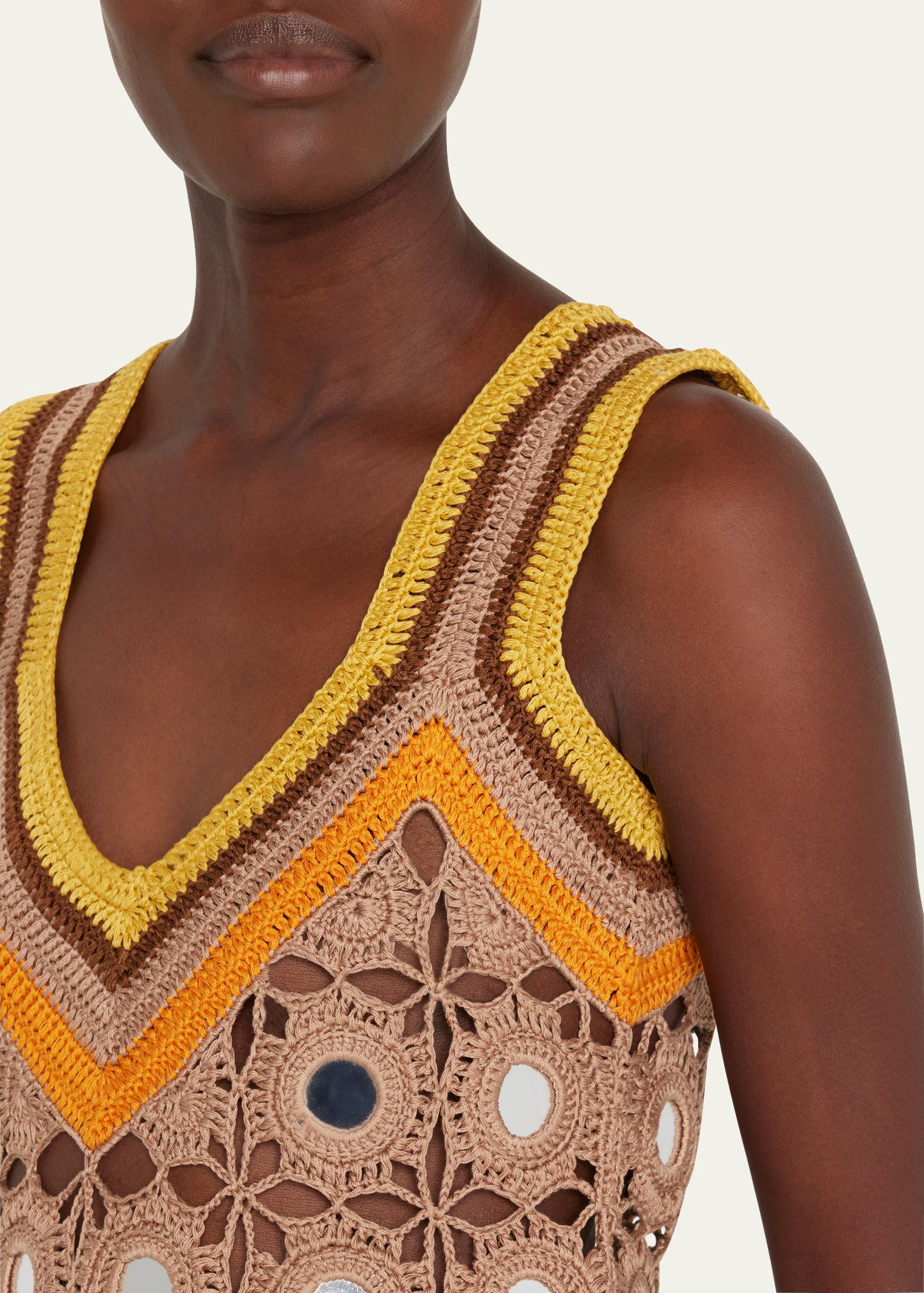 Wales Bonner Marimba Crochet Top - Bergdorf Goodman